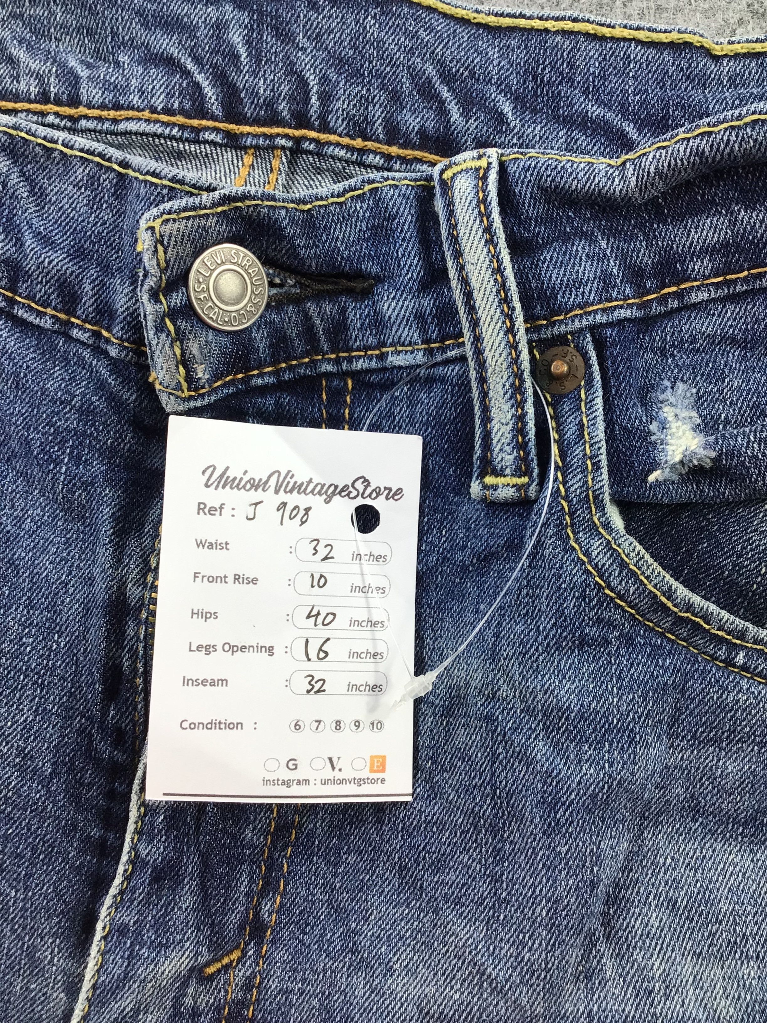 Levi's Vintage Levis 514 Jeans-J908 Size US 34 / EU 50 - 13 Thumbnail
