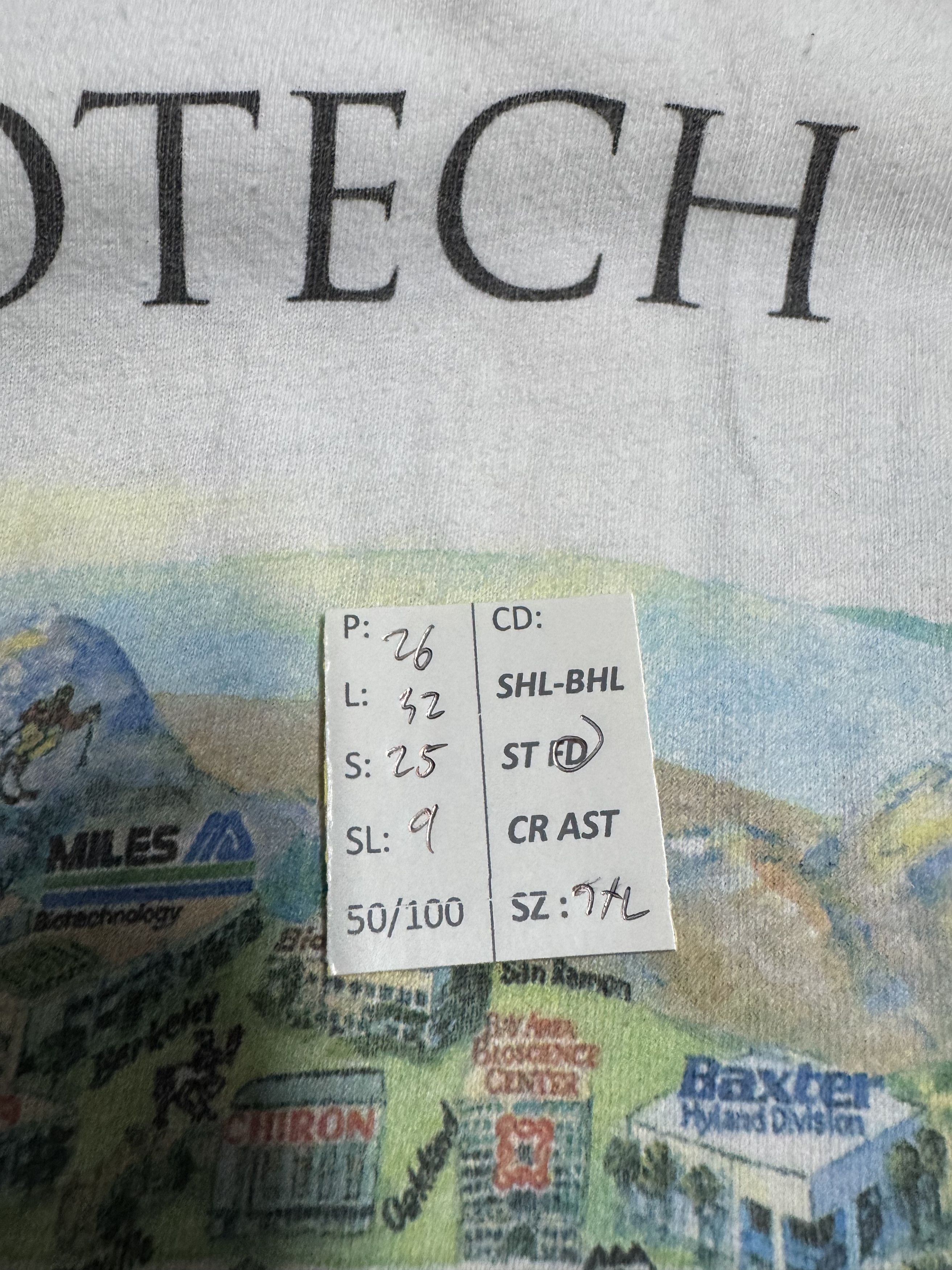 Vintage VINTAGE 90'S BIOTECH BAY NASA INDUSTRIAL VERY RARE TEE Size US XL / EU 56 / 4 - 20 Thumbnail