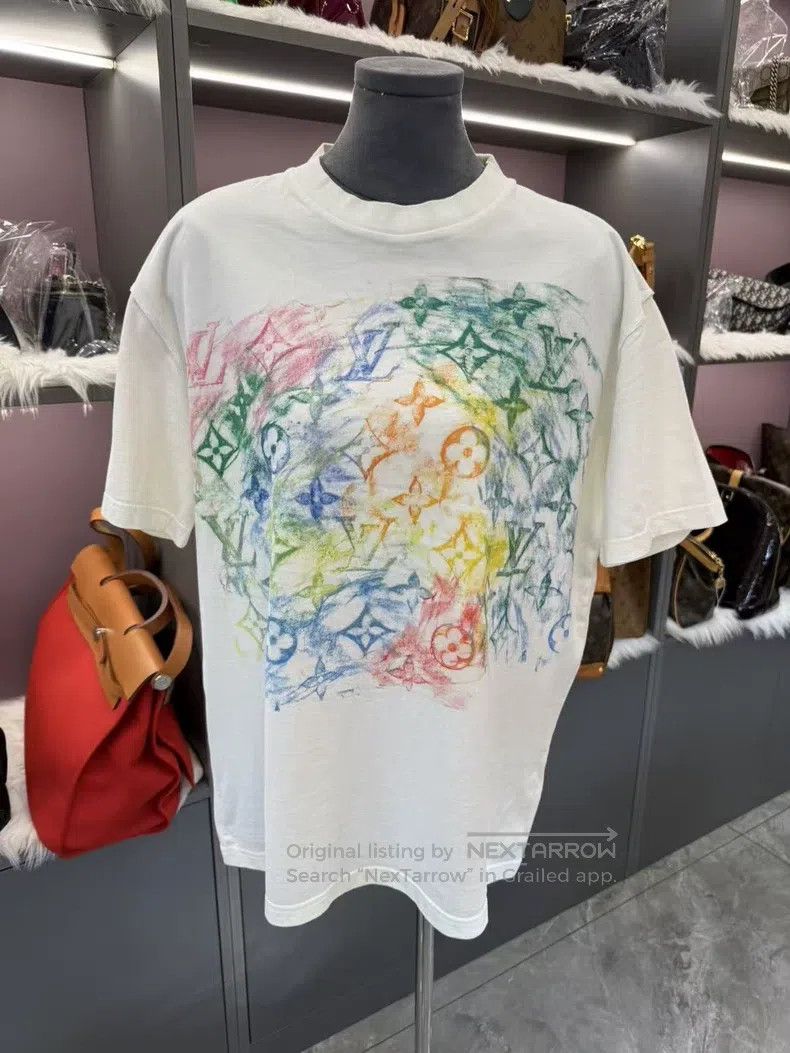 Louis Vuitton Louis Vuitton Crayon watercolor three-flower logo half-sle Size US L / EU 52-54 / 3 - 3 Thumbnail