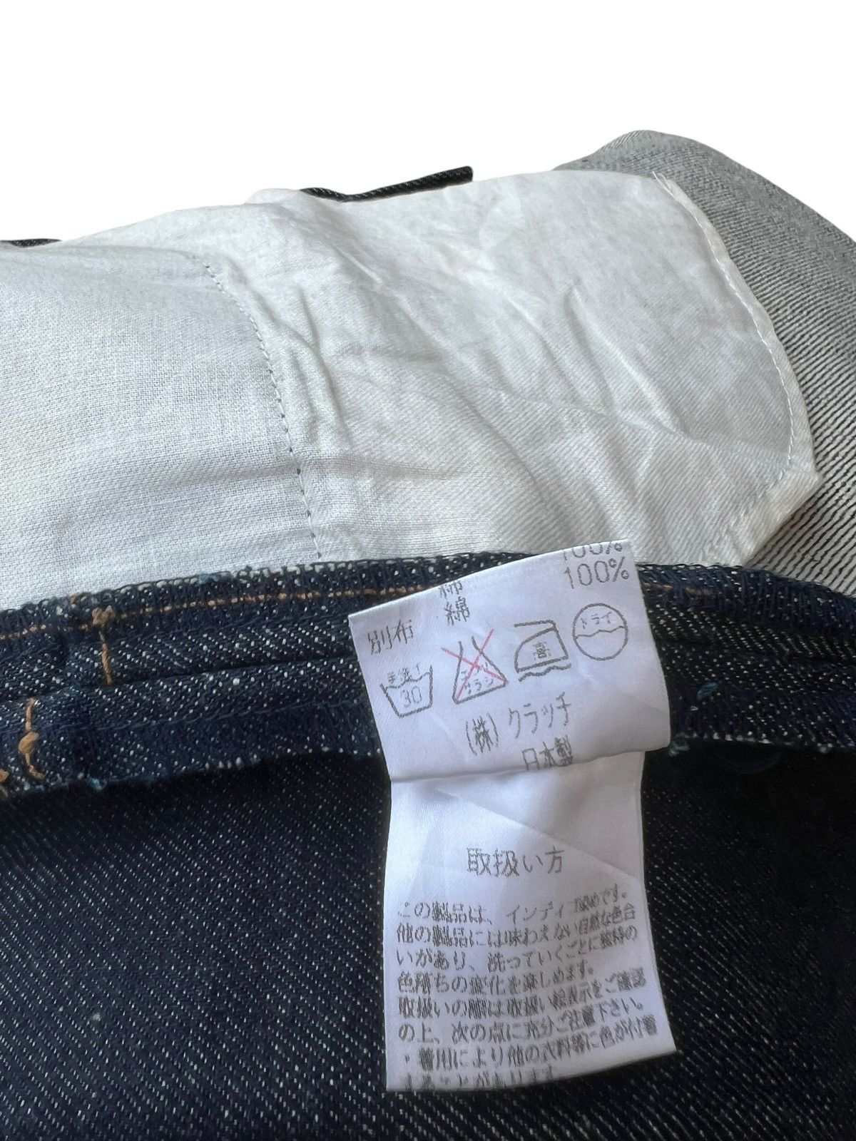 Vintage CLUTCH Japan Folded Leg Redline Selvedge Denim Size US 30 / EU 46 - 24 Thumbnail