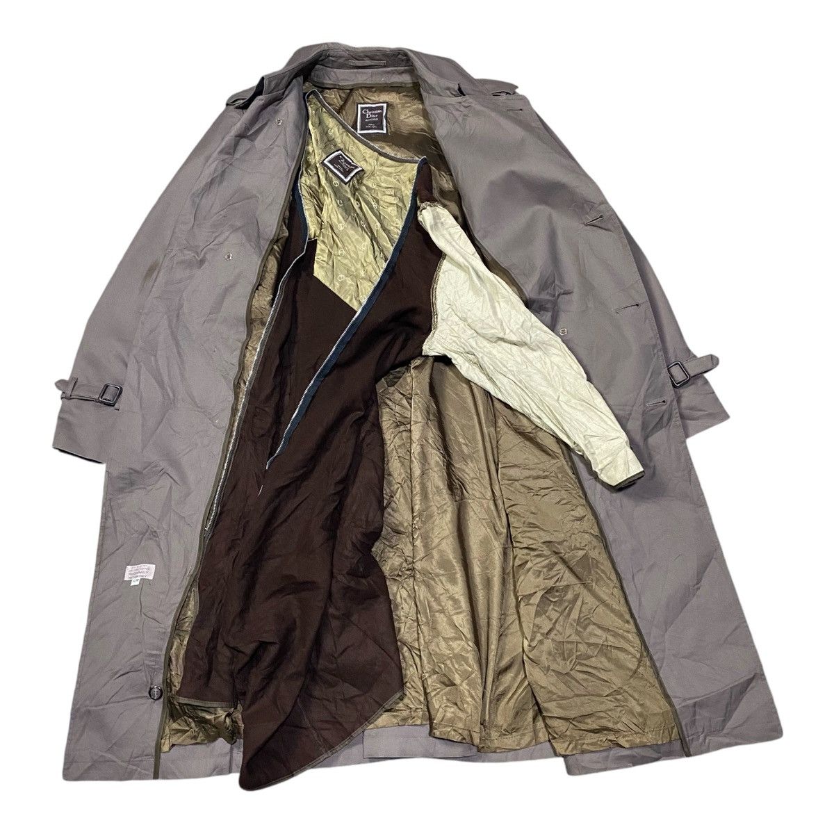 Christian Dior Monsieur × Dior × Vintage Vintage Christian Dior Monsieur Trench Coat Long Jacket Size US XL / EU 56 / 4 - 6 Thumbnail