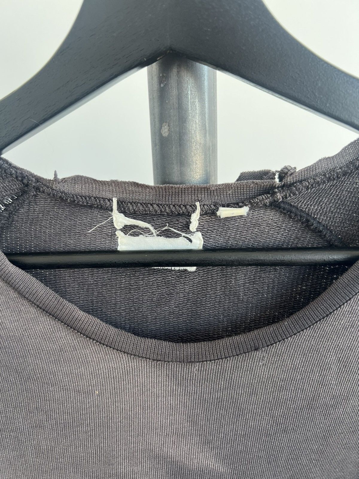 Helmut Lang Vintage Thrashed Crewneck Sweatshirt Size US L / EU 52-54 / 3 - 6 Thumbnail