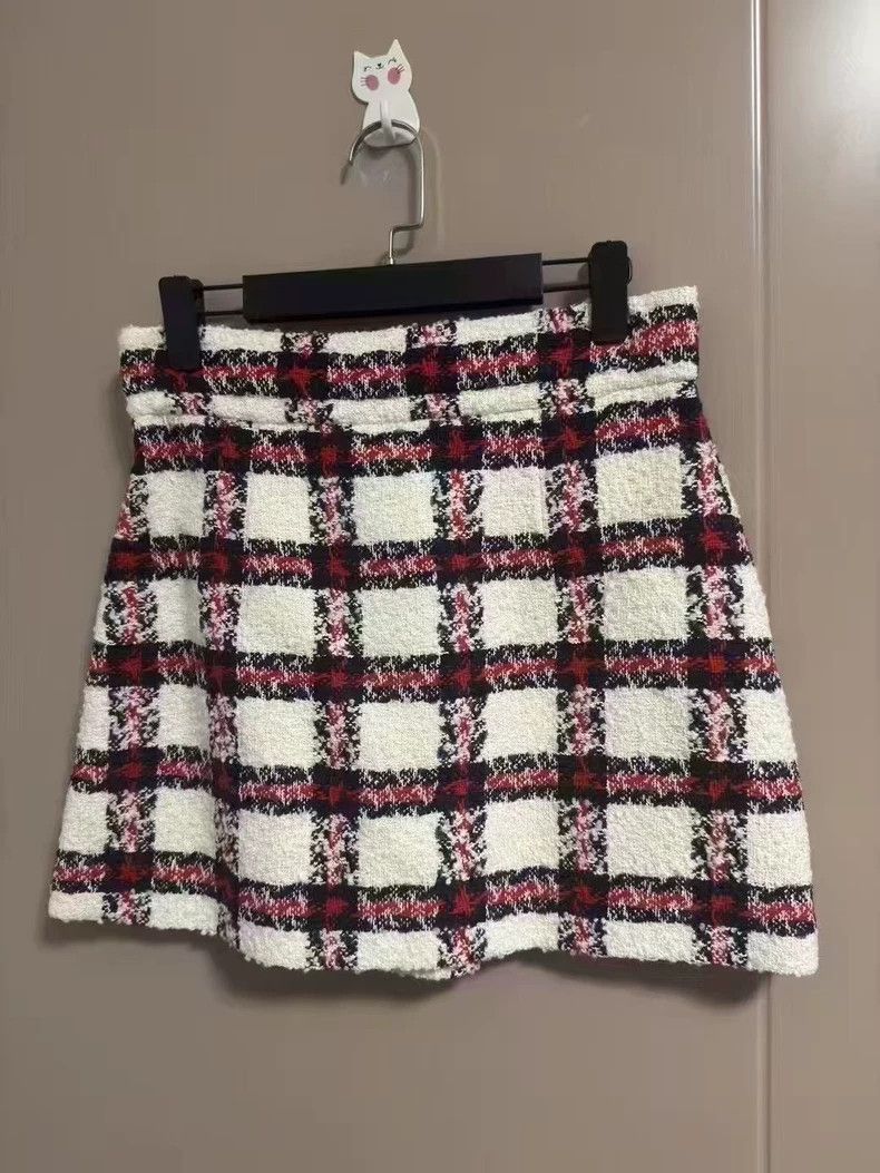 Gucci Gucci Plaid Tweed Mini Skirt-2505 Size 41" - 2 Thumbnail