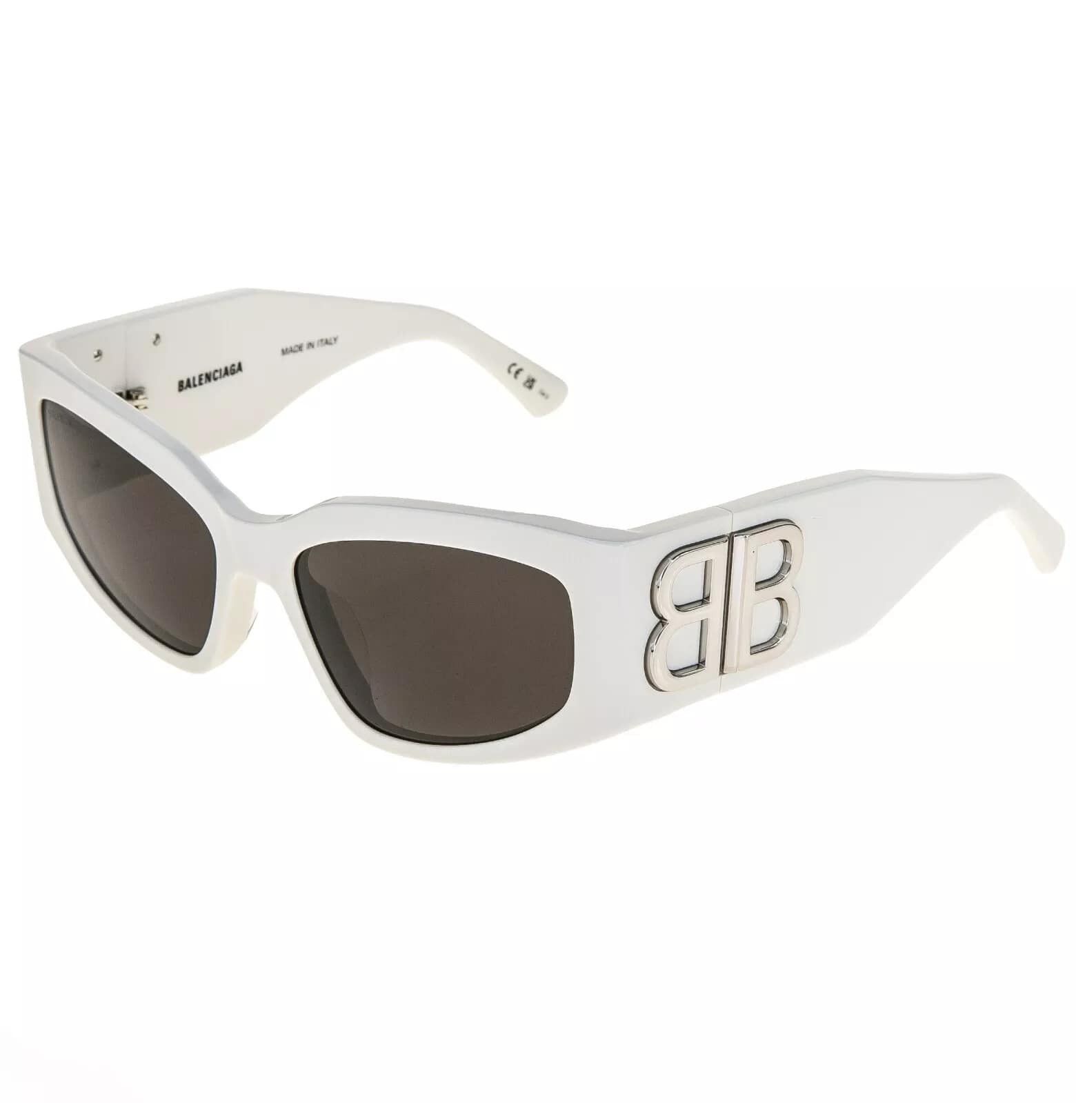 Balenciaga BALENCIAGA BOSSY Cat 0321 White Fashion Sunglass BB0321S 005 Size ONE SIZE - 7 Thumbnail