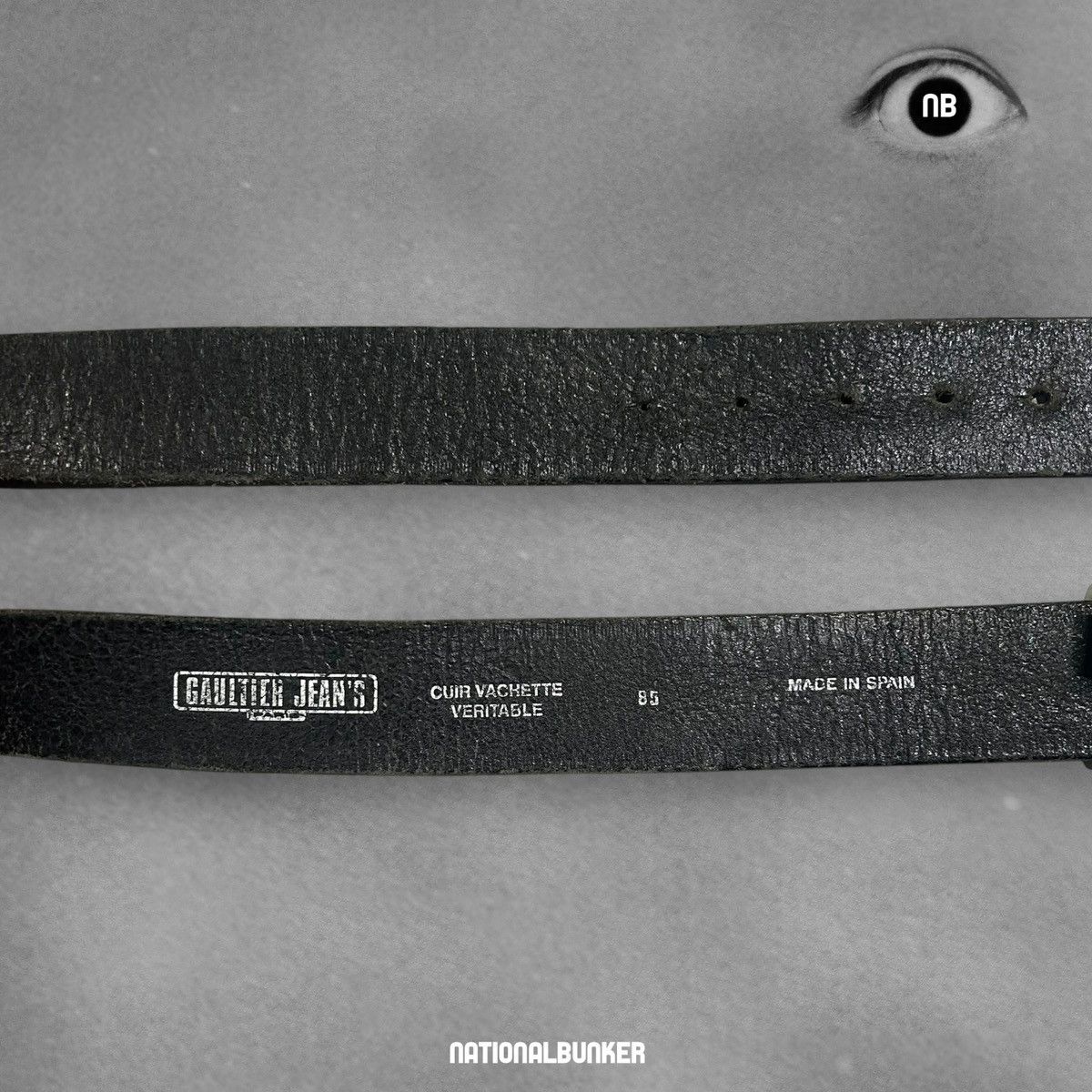 Jean Paul Gaultier Jean Paul Gaultier Jeans Big Buckle Belt Black Size ONE SIZE - 7 Thumbnail