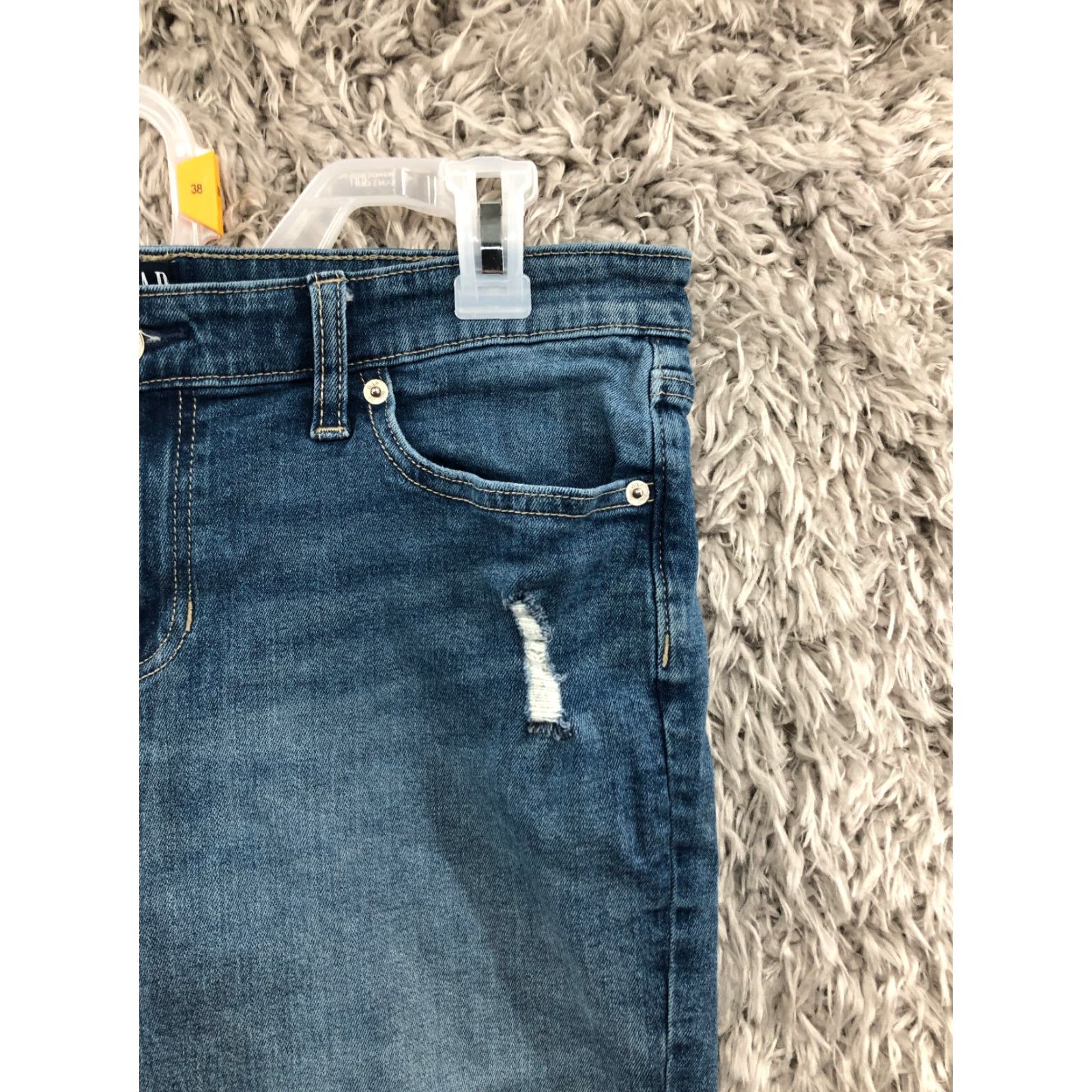Gap Gap Bermuda Shorts Womens Size 29 Mid Rise Dark Wash Blue Denim Jean Size 29" - 4 Thumbnail