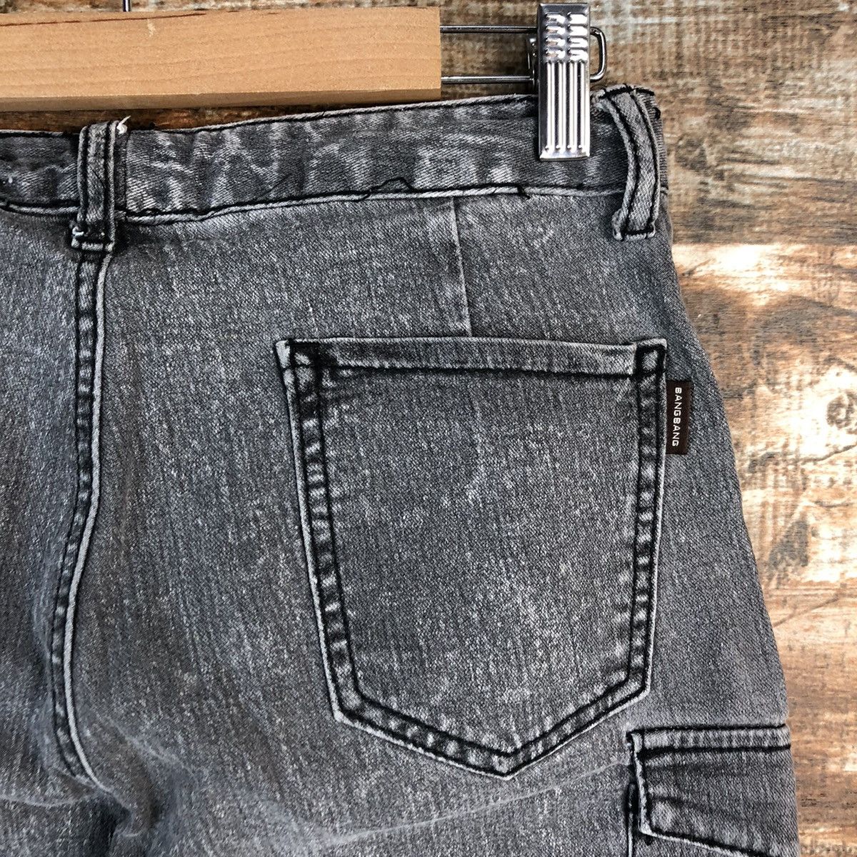 Japanese Brand Bang Bang Grey utility tactical cargo Pants #A2390 Size US 27 - 20 Thumbnail