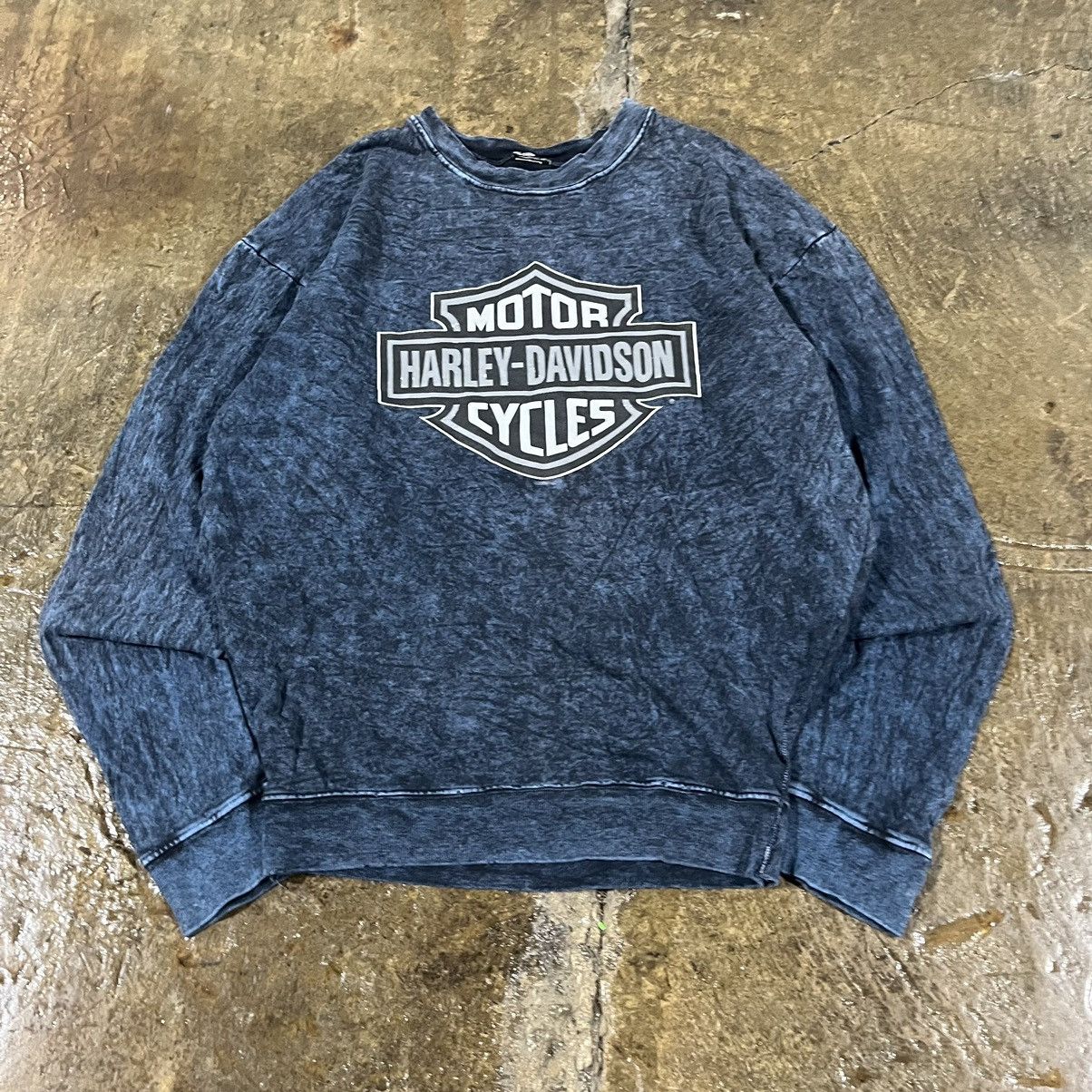 Harley Davidson × Vintage Harley Davidson Vintage 90s Logo Biker Longsleeve Crewneck Size US L / EU 52-54 / 3 - 3 Thumbnail