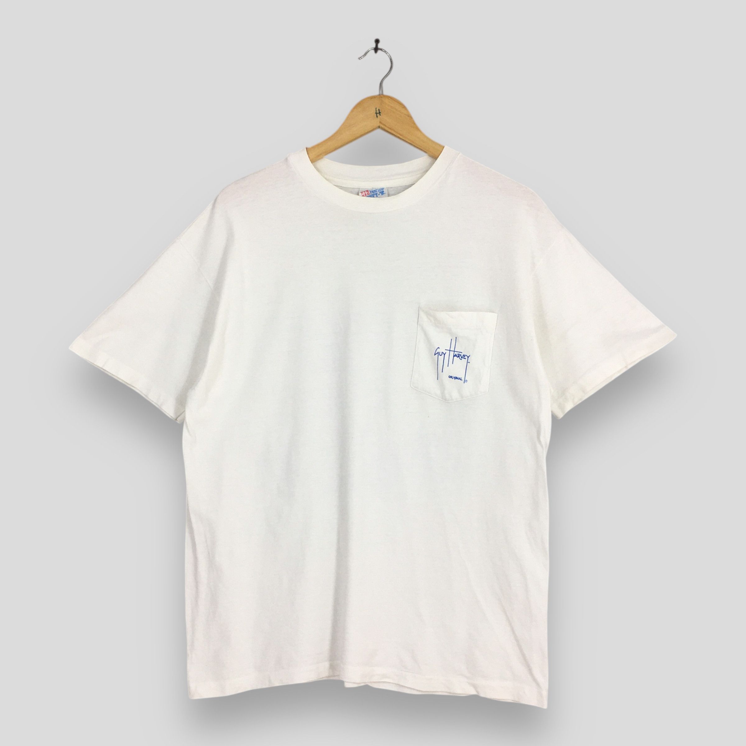 Guy Harvey Vintage 90s Guy Harvey Fishing White Tshirt Large Size US L / EU 52-54 / 3 - 5 Thumbnail