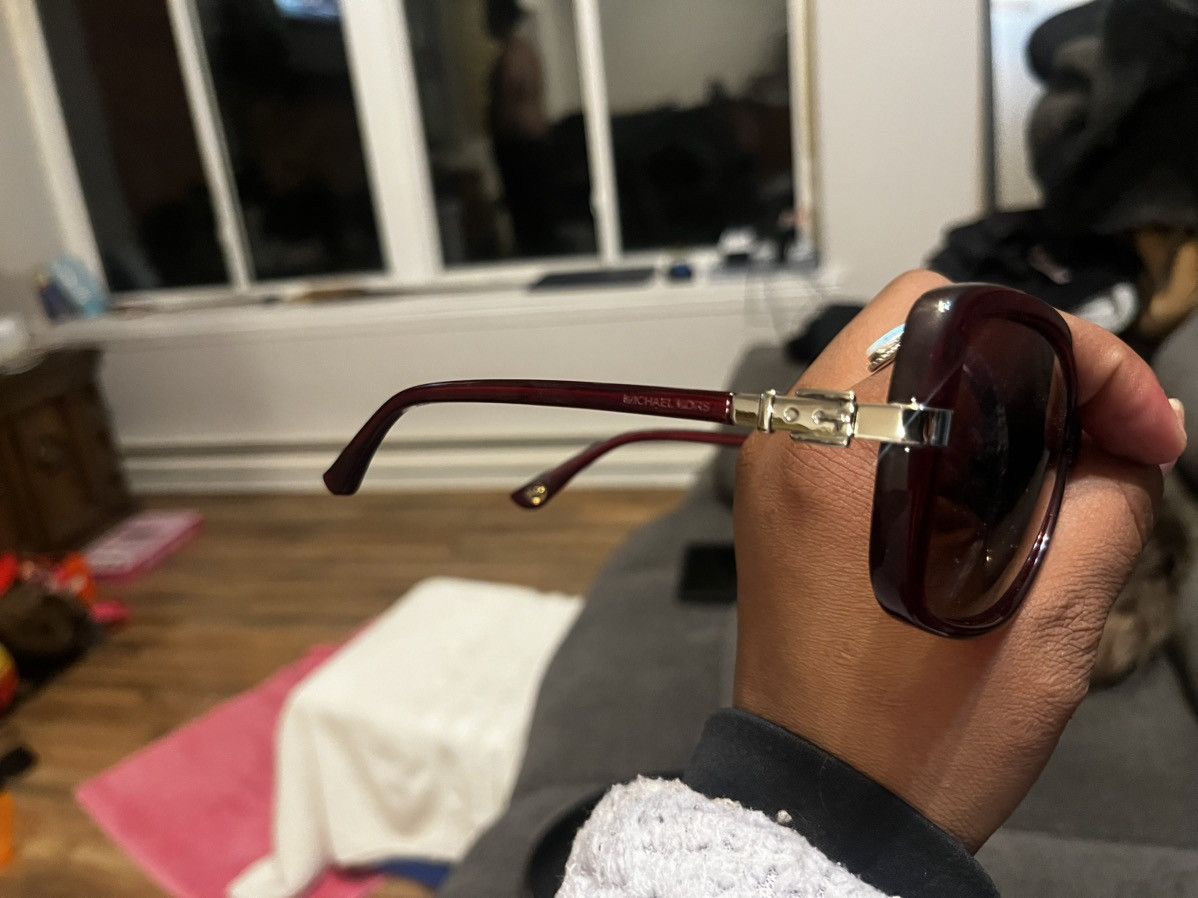 Michael Kors Dark Maroon with gold accent micheal kors sunglasses Size ONE SIZE - 4 Thumbnail