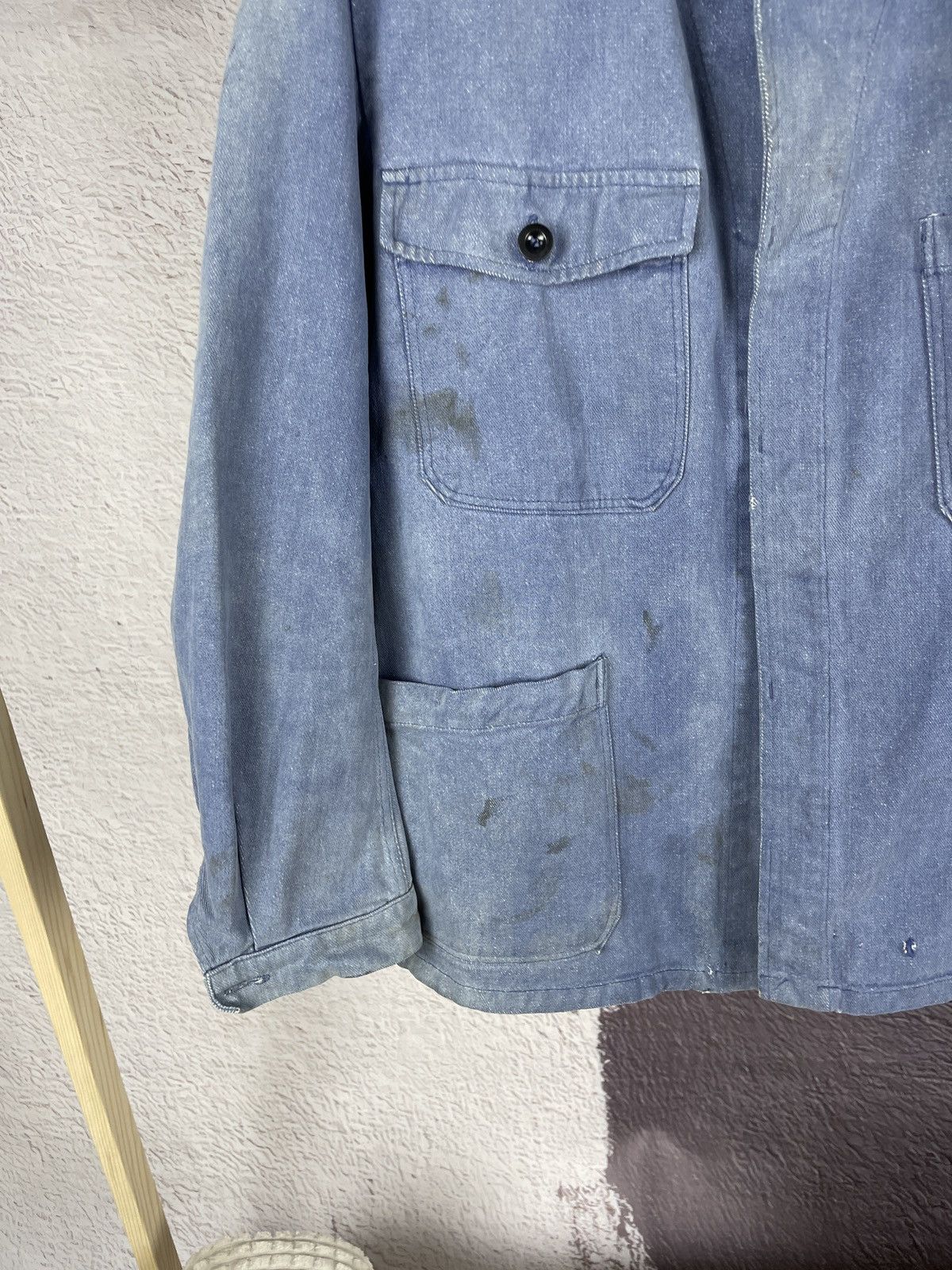 Vintage True Vintage 70s Sanfor Kuso distressed used work jacket Size US S / EU 44-46 / 1 - 5 Thumbnail