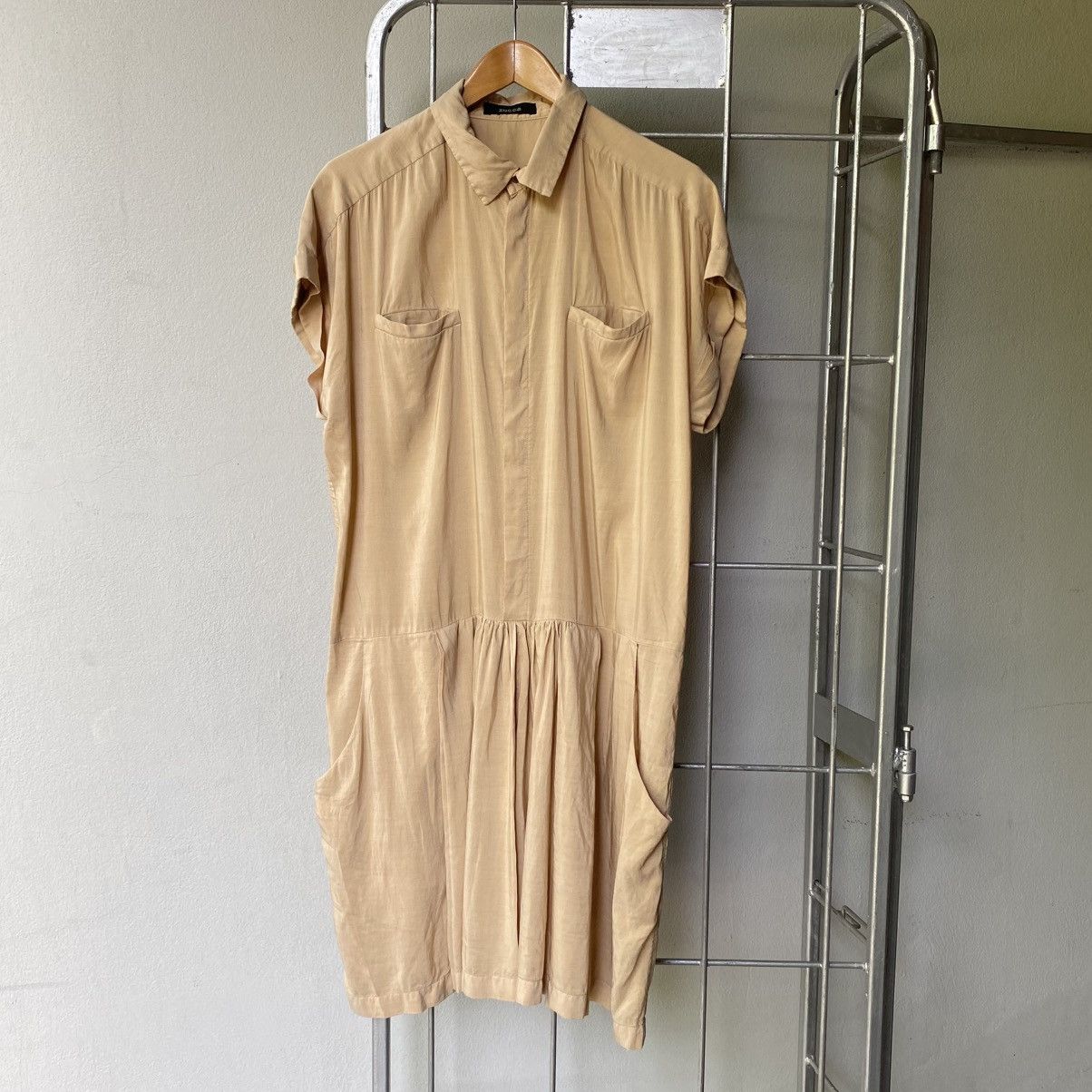 Zucca ZUCCA Yellow Button-Front Dress with Pockets Size M / US 6-8 / IT 42-44 - 20 Thumbnail