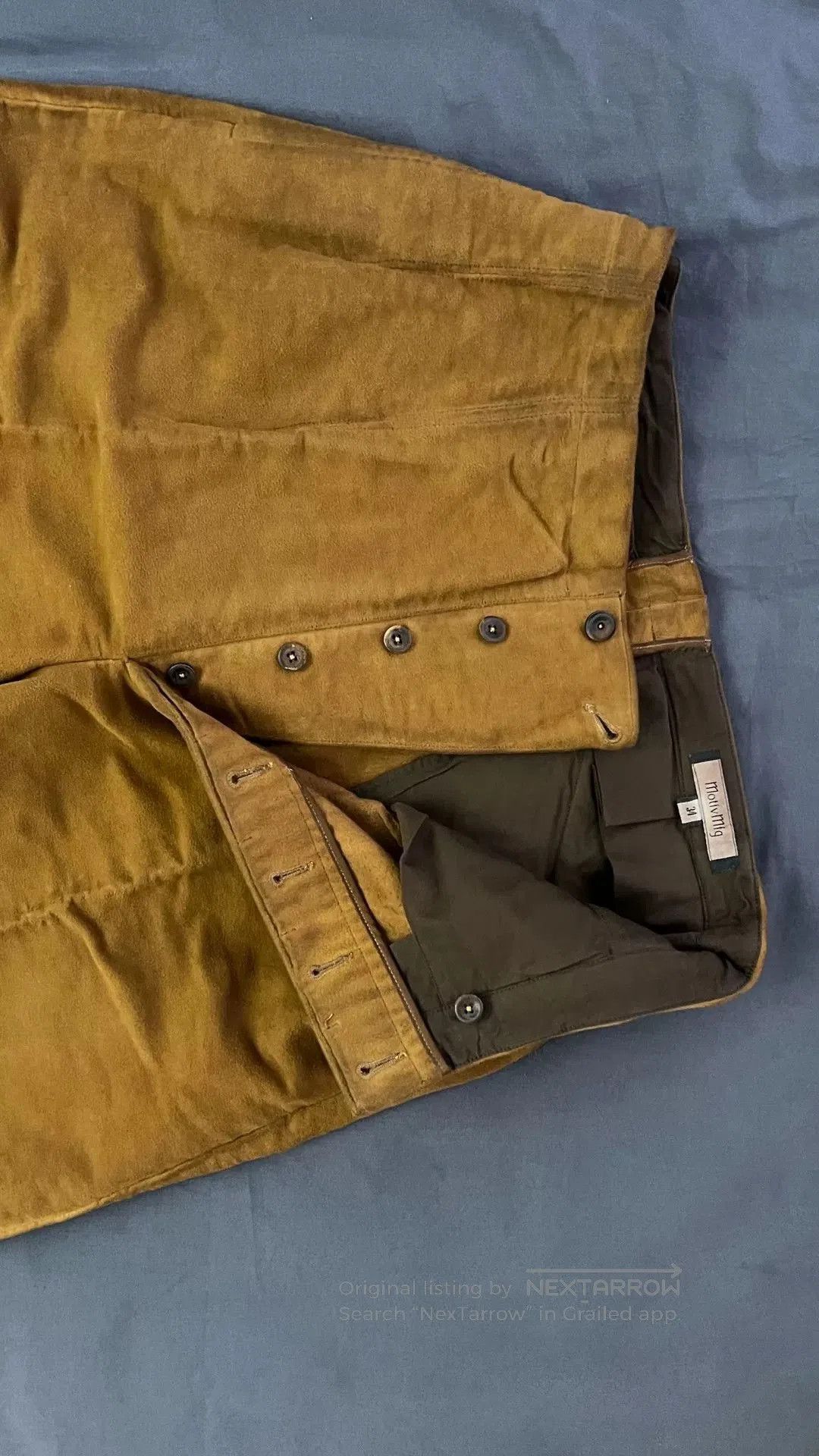 Other Brown Suede Casual Pants Size 34. Size US 34 / EU 50 - 2 Thumbnail
