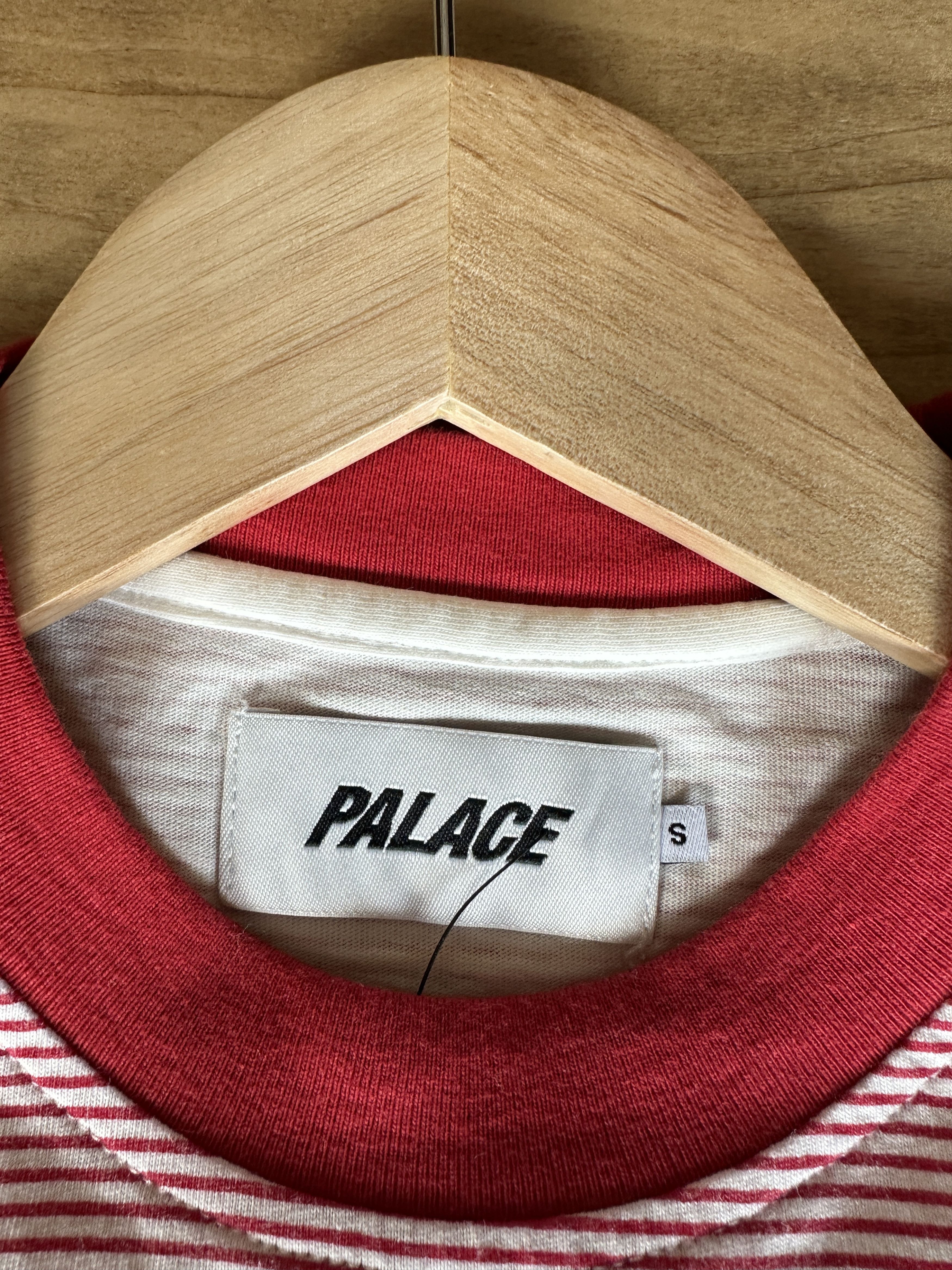 Palace Palace Striped Logo Tee Size US S / EU 44-46 / 1 - 3 Thumbnail