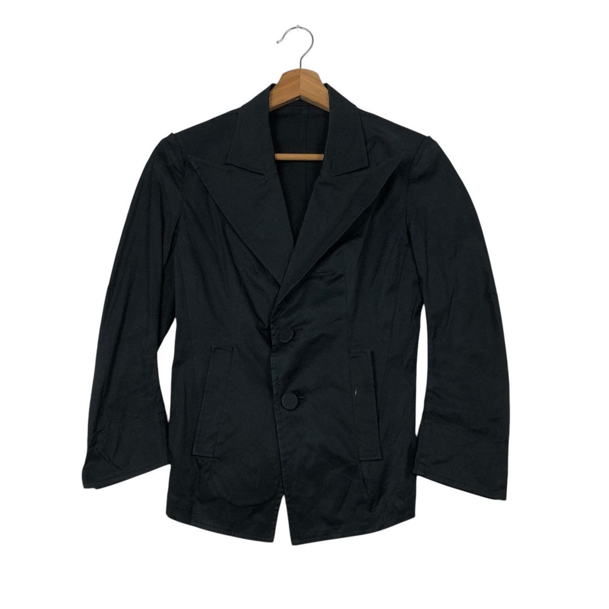 Yohji Yamamoto 🔥CROPPED COATS JACKET YOHJI YAMAMOTO RICH BLACK Size XS / US 0-2 / IT 36-38 - 1 Thumbnail