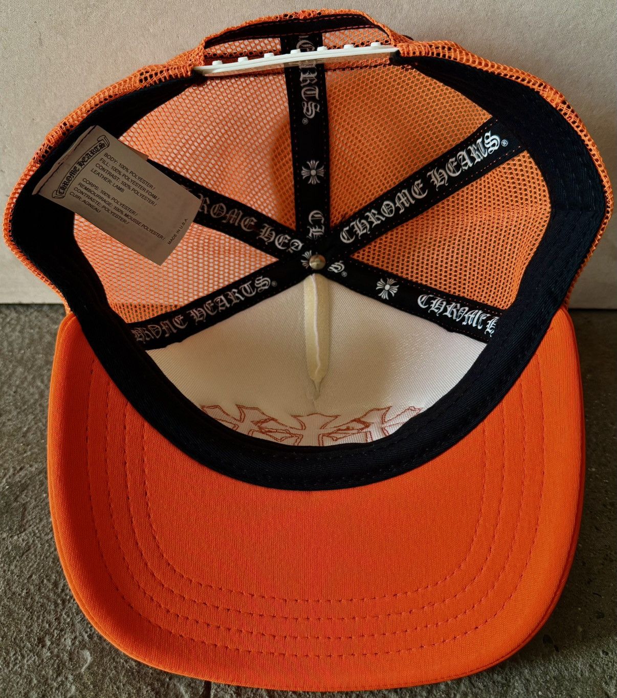 Chrome Hearts Chrome Hearts - Leather Cross Cemetery - Trucker Hat Size ONE SIZE - 13 Thumbnail