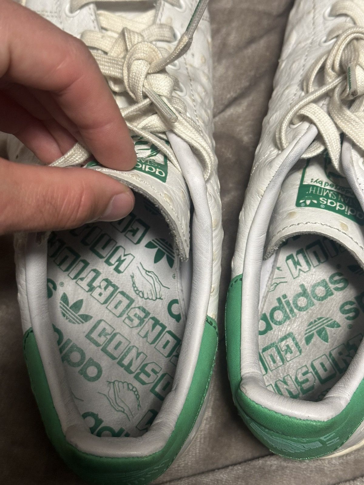 Adidas Size 8.5 - adidas Stan Smith Ostrich Sneakers Size US 8.5 / EU 41-42 - 7 Thumbnail