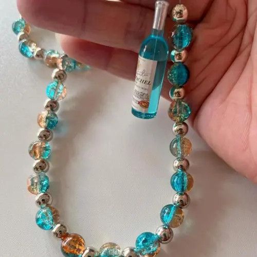 Jewelry Colorful Lucky Beaded Wallet Chain, Pants Chain, Belt Chain Size ONE SIZE - 3 Thumbnail