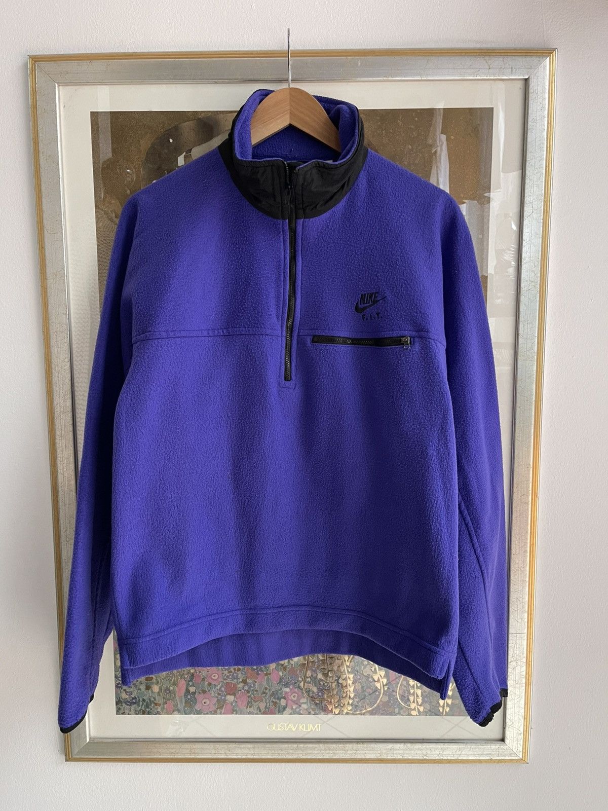 Nike Vintage Nike Pocket Fleece 80s Size US L / EU 52-54 / 3 - 1 Thumbnail
