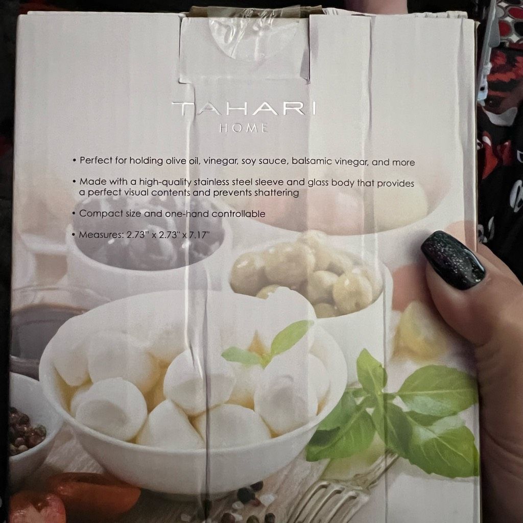 Elie Tahari Tahari Home Oil and Vinegar Dispenser Set Size ONE SIZE - 4 Thumbnail