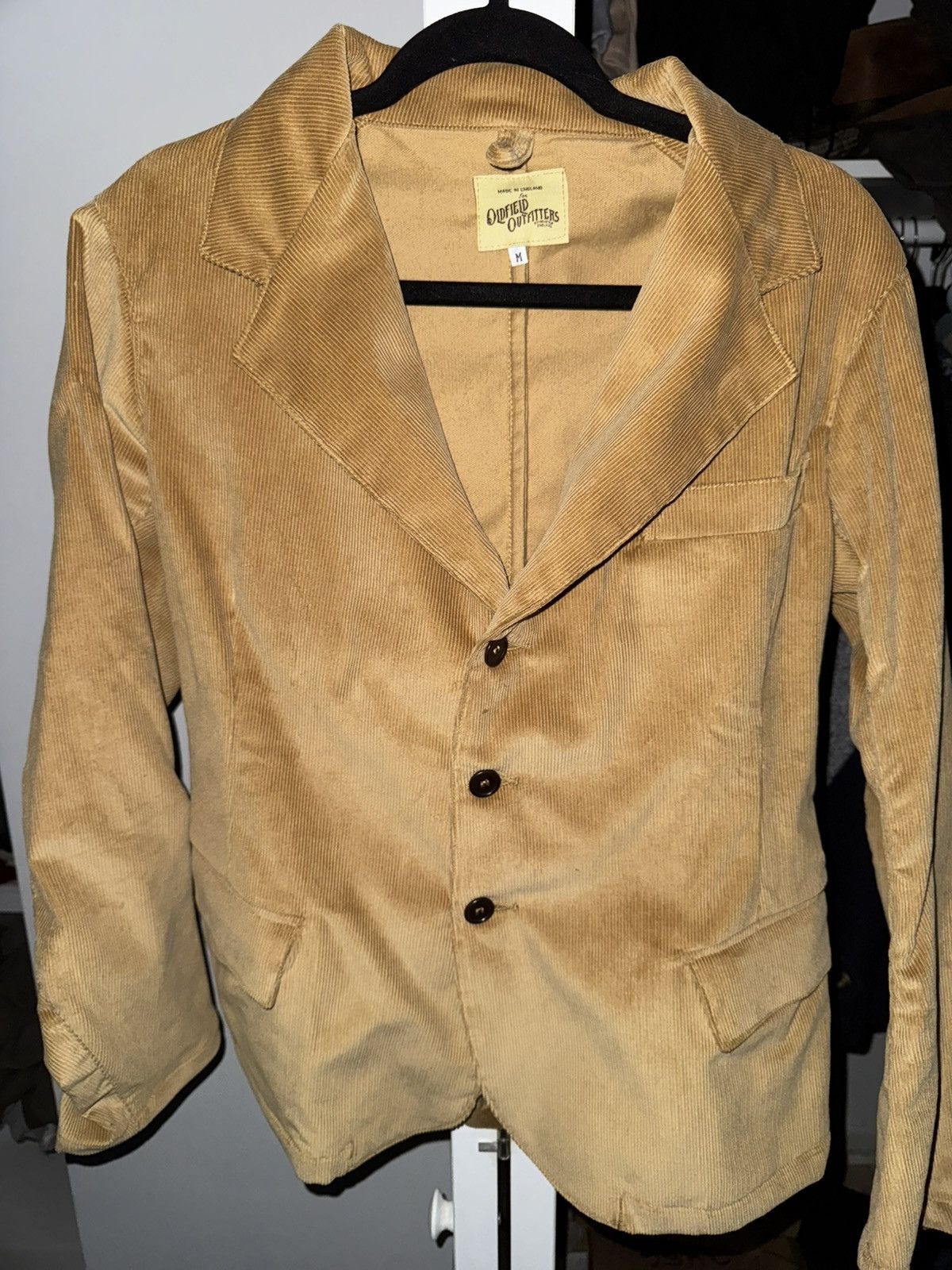 Vintage 1930s "Fairbanks" Travellers Jacket - Fawn Corduroy Size US M / EU 48-50 / 2 - 1 Thumbnail
