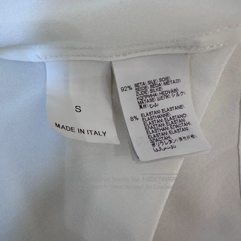 Brunello Cucinelli Brunello Cucinelli White large V-neck shirt Size S / US 4 / IT 40 - 4 Thumbnail