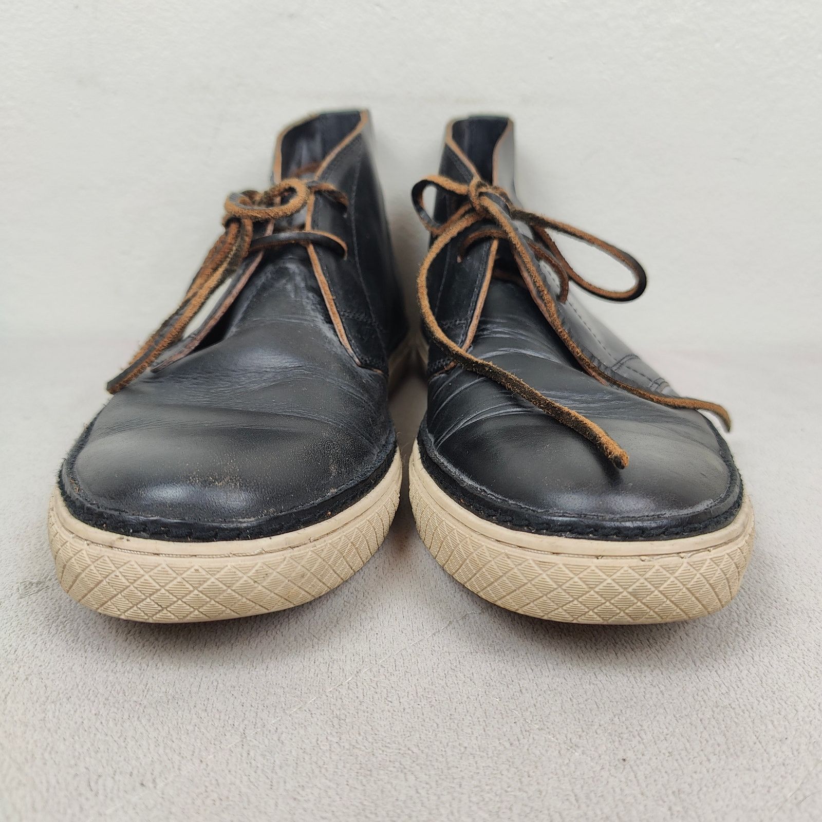 Other Frye Essex Chukka Boots Men 11 Black Leather Lace Up Western Size US 11 / EU 44 - 3 Thumbnail