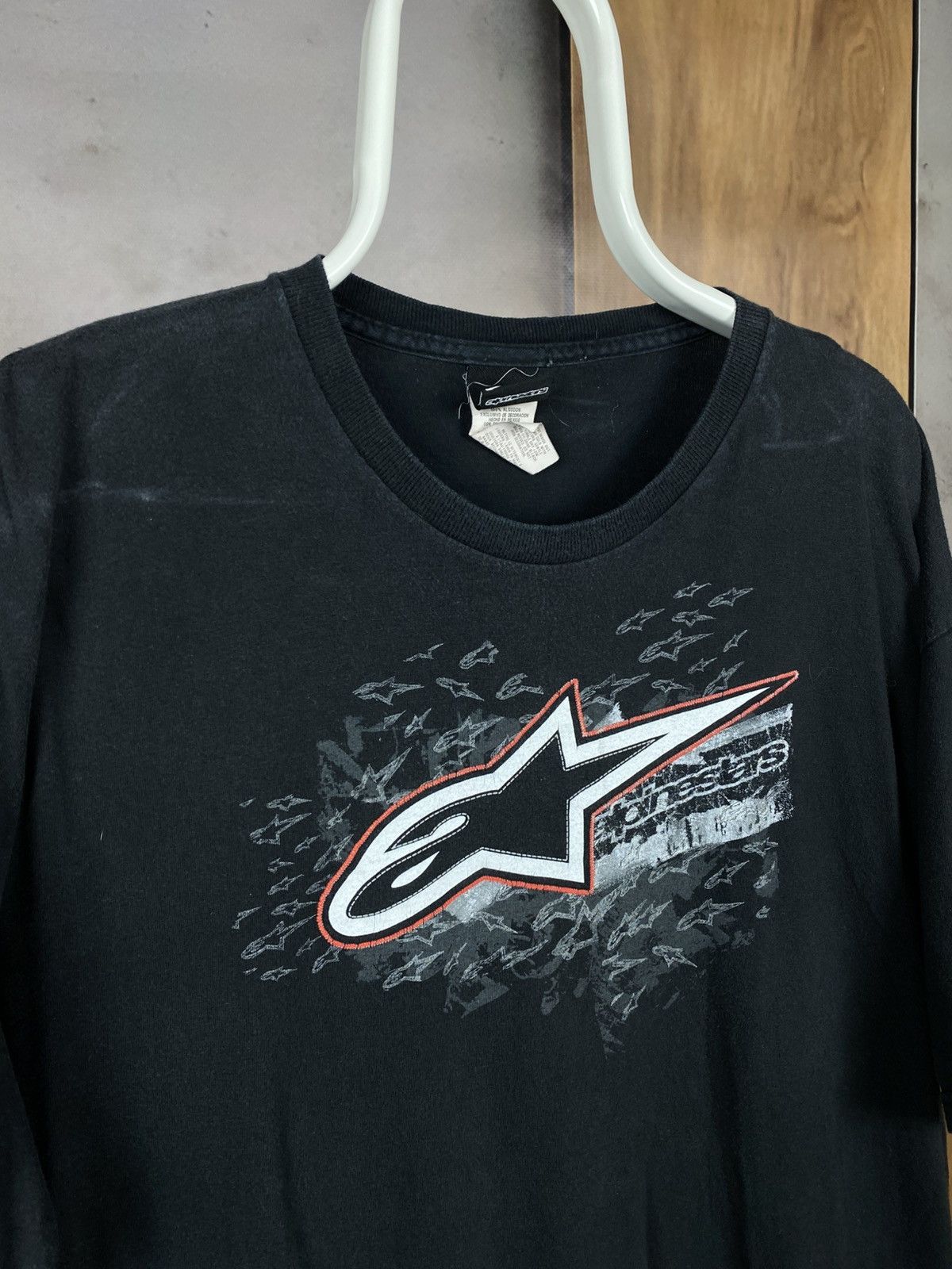 Alpinestars 🗻Vintage 90s T-Shirt Alpinstar Faded Big Logo VTG Tee🗻 Size US XL / EU 56 / 4 - 2 Thumbnail