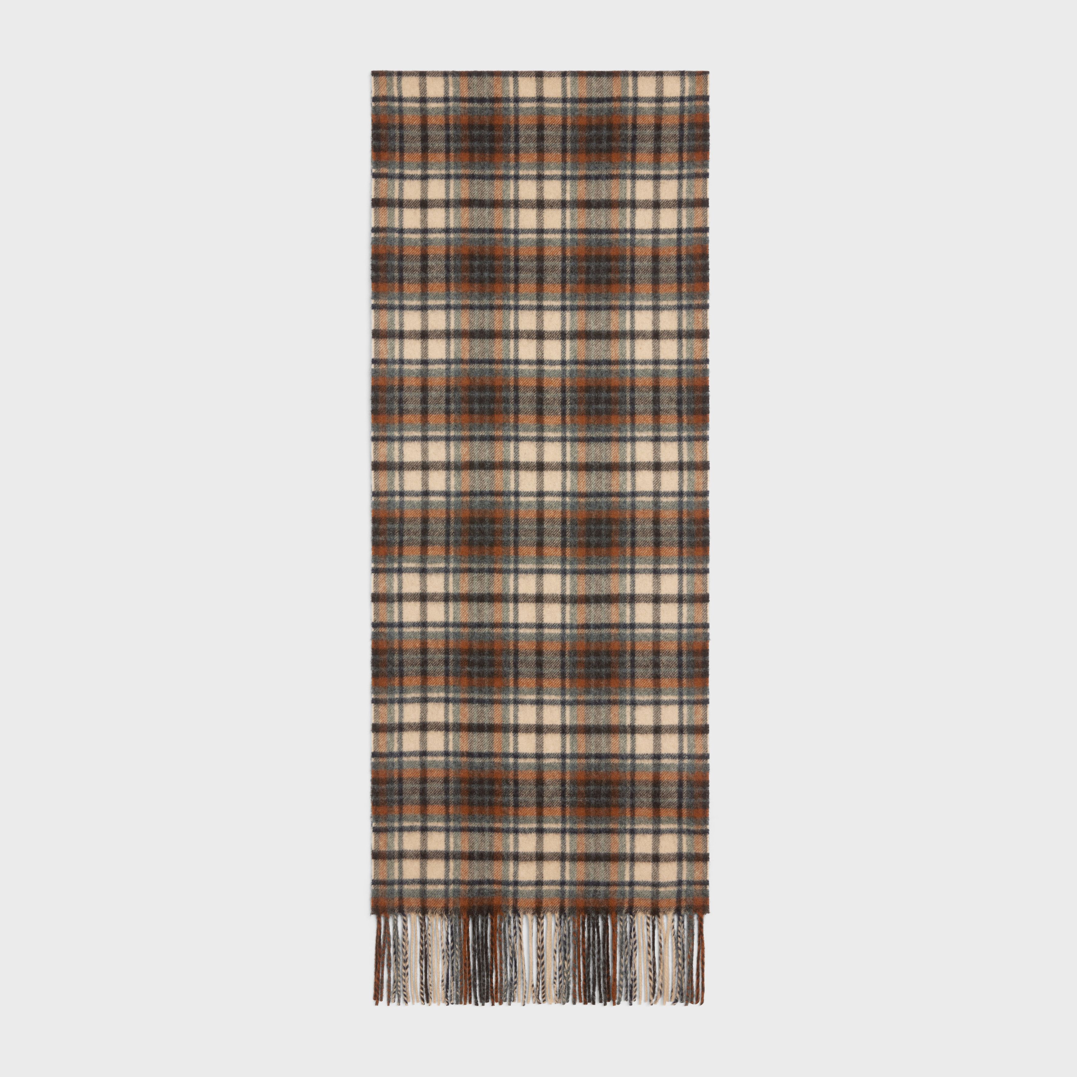 Celine scarf in checked cashmere Size ONE SIZE - 1 Thumbnail