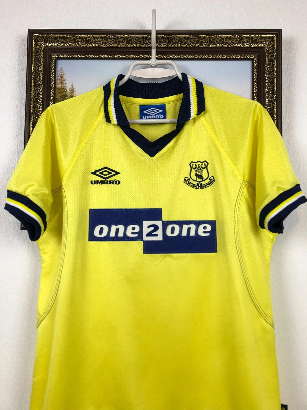 Umbro Everton Third football Soccer shirt Jersey Tee 1998 Boys 12 Size US XXS / EU 40 - 2 Thumbnail