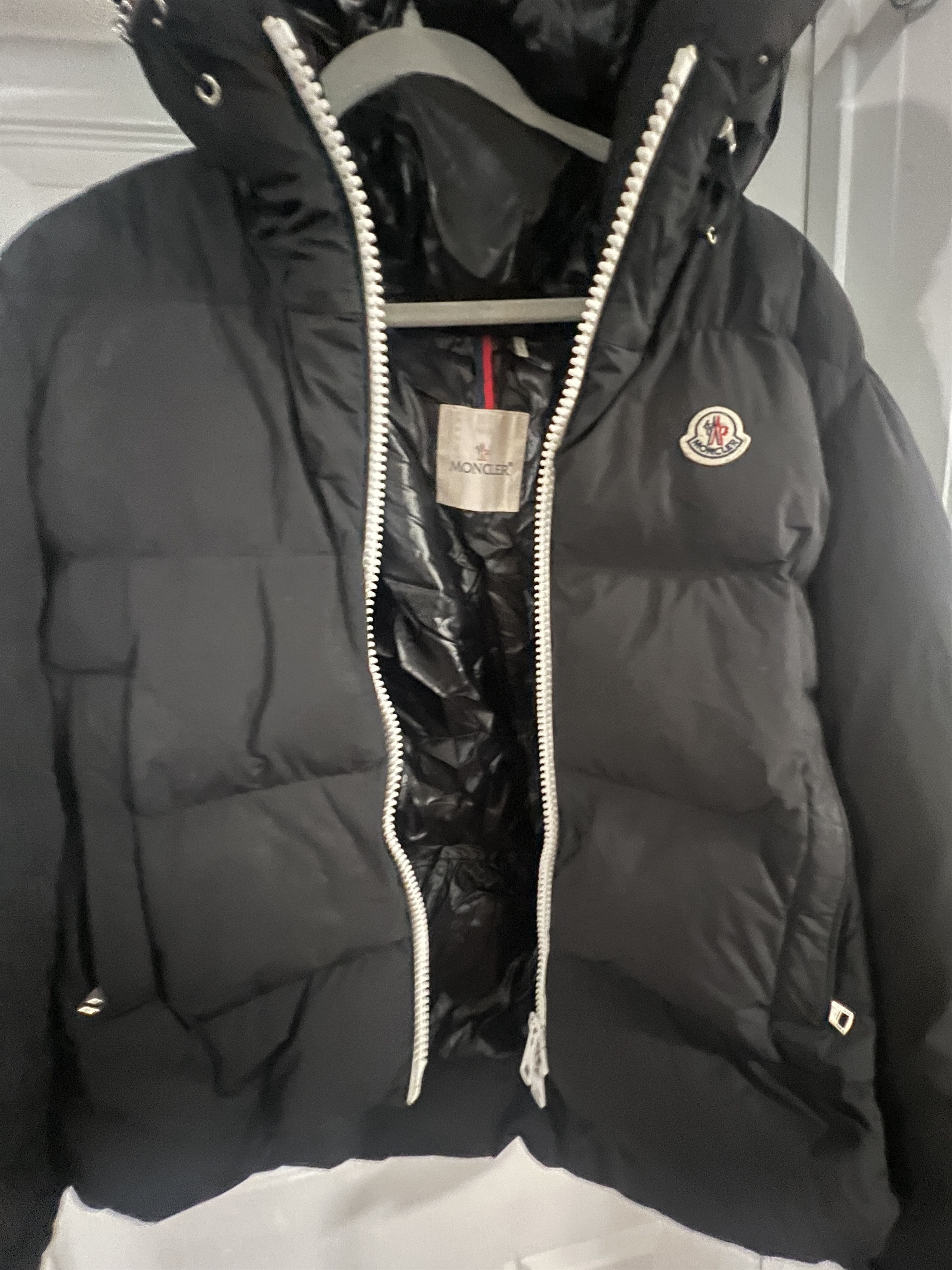 Men Moncler Jacket Giubbotto Black Maya Down Puffer Jacket