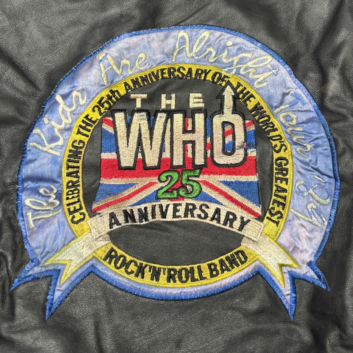 Vintage VTG 1989 The Who 25th Anniversary Tour Leather Bomber Large Size US L / EU 52-54 / 3 - 1 Thumbnail