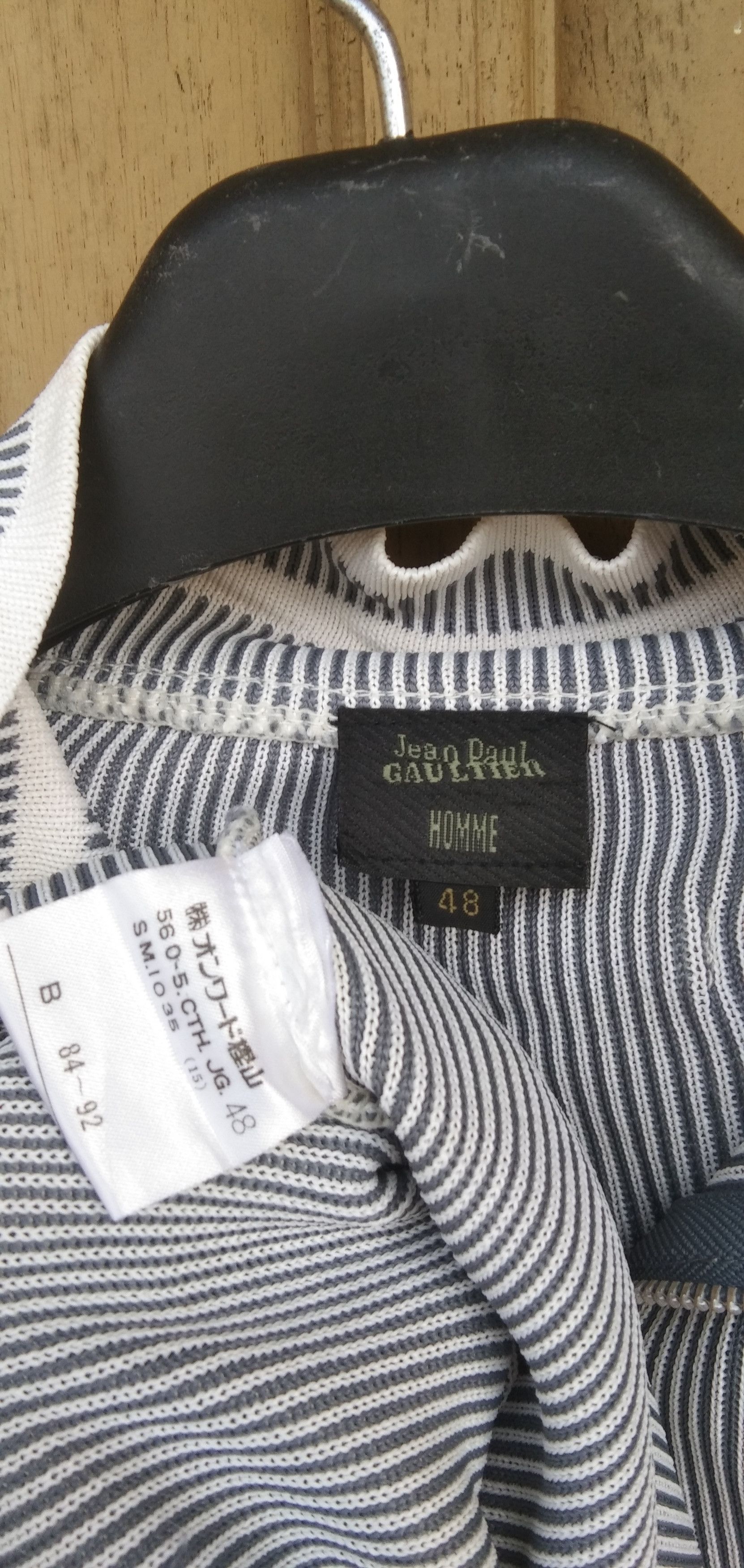 Designer × Jean Paul Gaultier × Vintage Jpg homme pocket stripe halpzip sweater Size M / US 6-8 / IT 42-44 - 5 Thumbnail