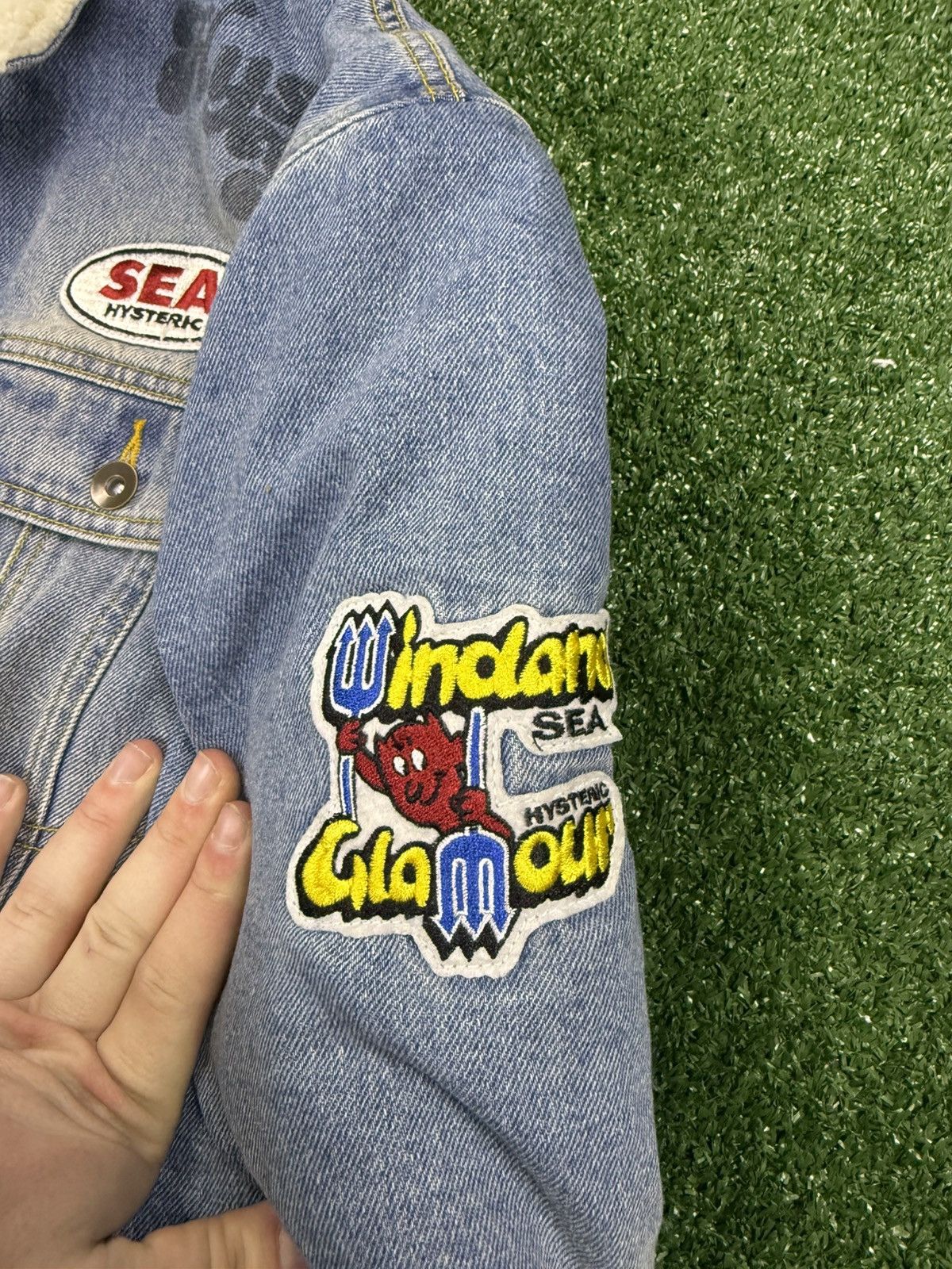 Hysteric Glamour Hysterical glamour wind and sea denim jacket patch work med Size US M / EU 48-50 / 2 - 4 Thumbnail