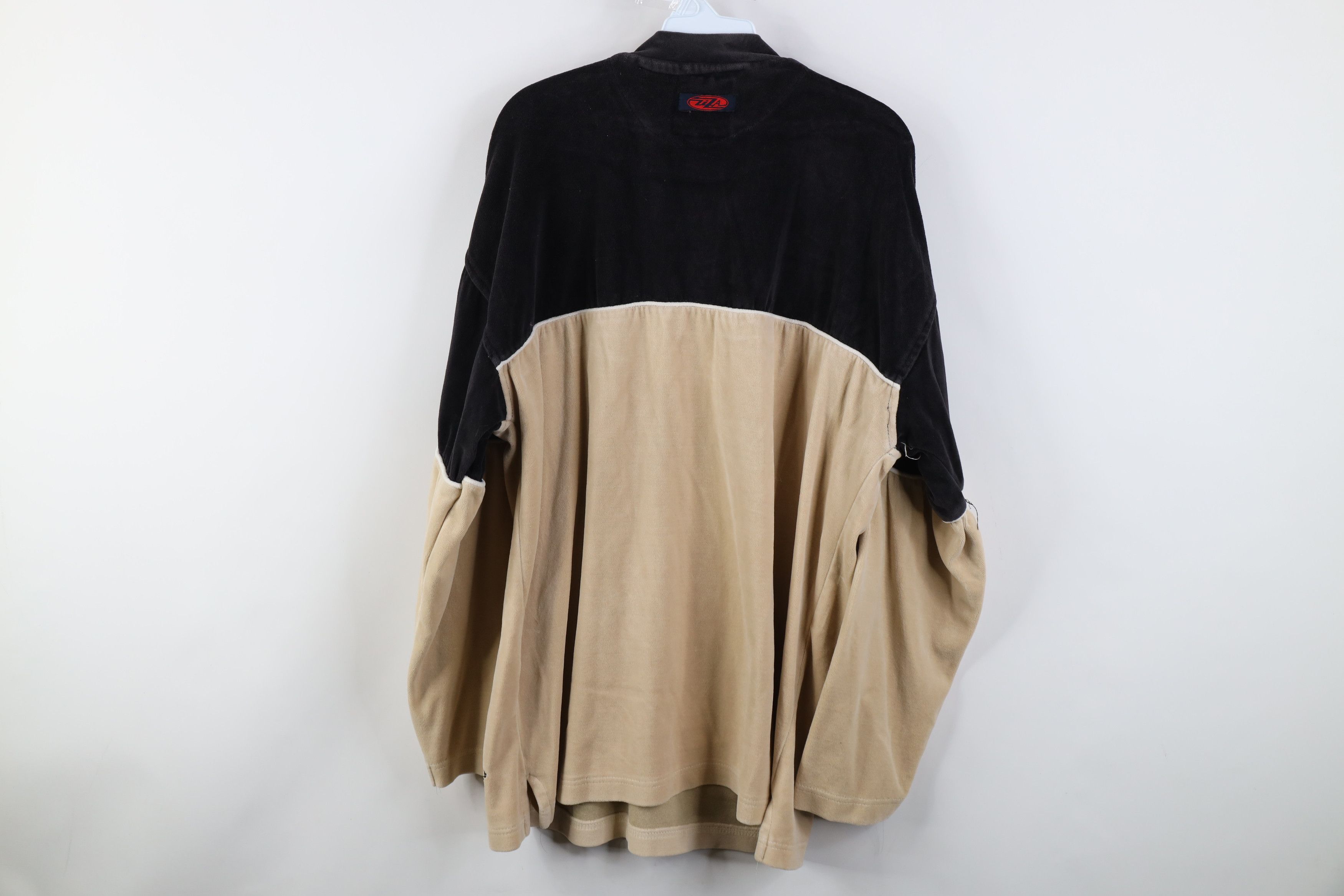 Vintage Vintage 90s Y2K Streetwear Bock Velour Mock Neck Sweater Size US M / EU 48-50 / 2 - 11 Thumbnail