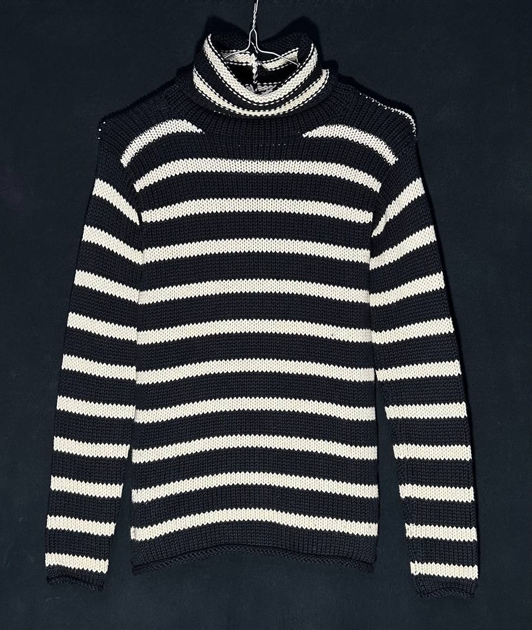 Image of Polo Ralph Lauren Ralph Laurent Purple Label Cashmere Cotton Striped Sweater, Women's (Size XS)