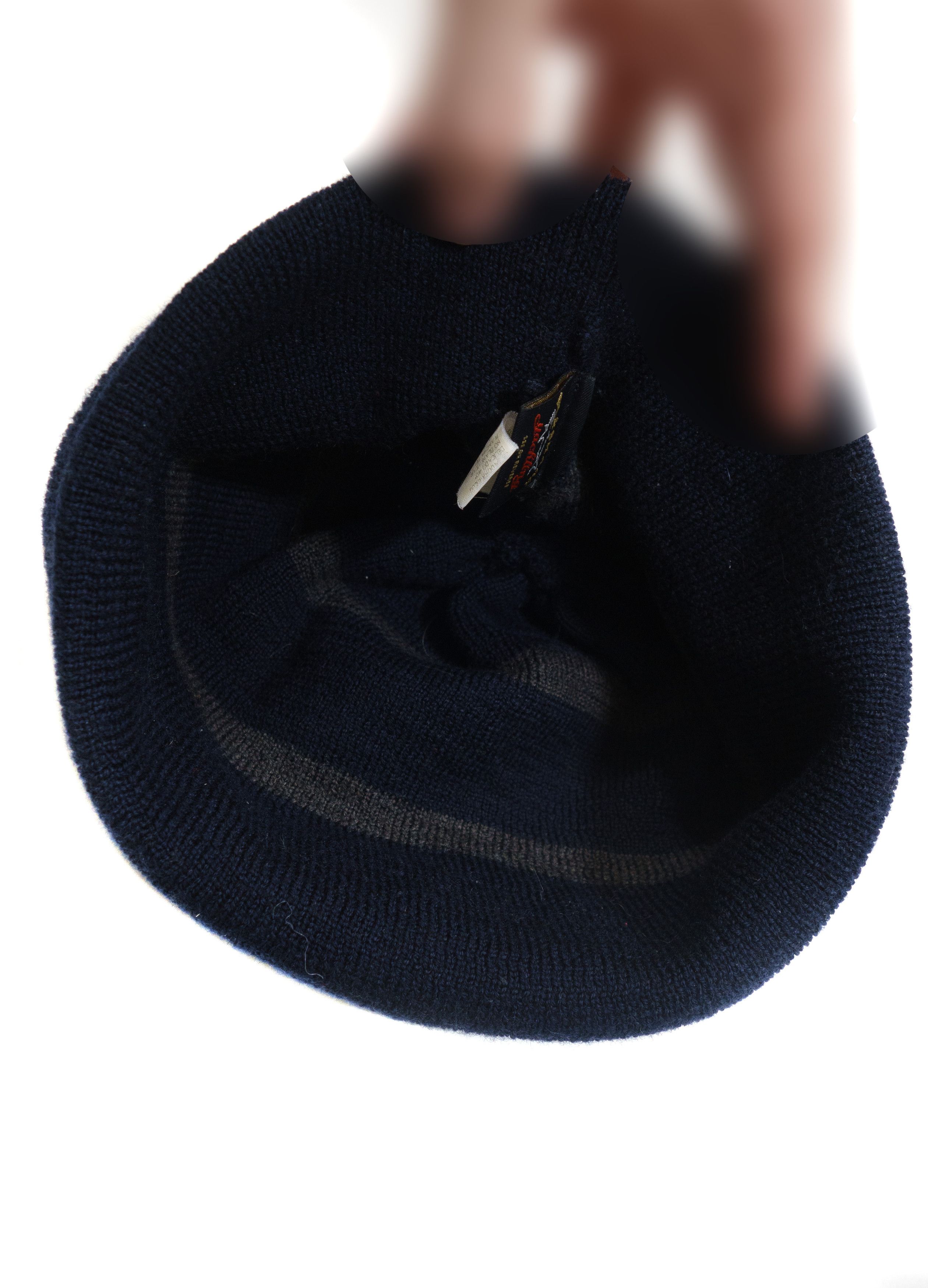 Paul & Shark Bretagne Metal Anchor Logo Striped Wool Beanie Hat 00s Size ONE SIZE - 3 Thumbnail