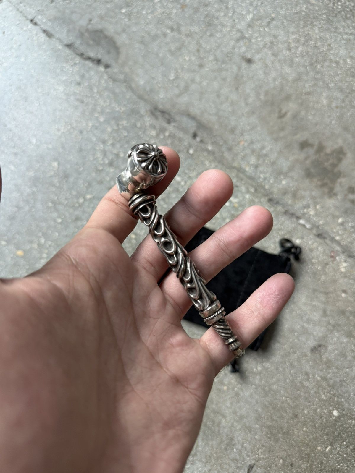 Chrome Hearts Chrome Hearts Silver Smoking Pipe NEW UNUSED Size ONE SIZE - 2 Thumbnail
