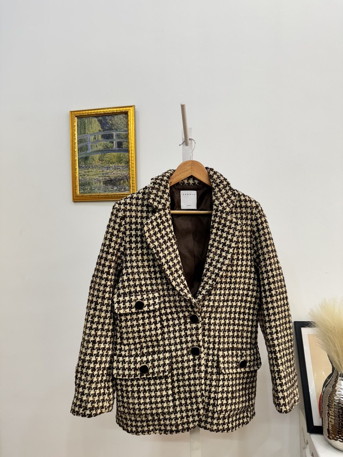 Sandro Sandro Tweed Blazer Size XS / US 0-2 / IT 36-38 - 2 Thumbnail