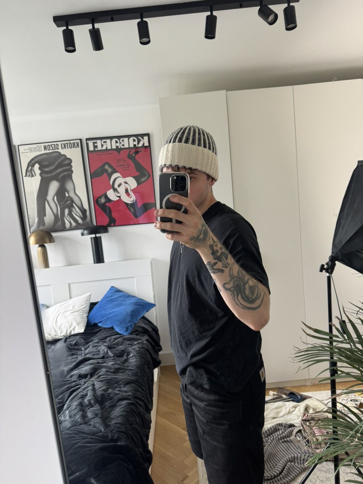 Saint Laurent Paris Saint Laurent Wool Beanie Alpaca Mohair Designer Luxury Size ONE SIZE - 5 Thumbnail