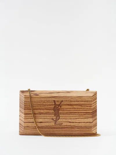 Saint Laurent Paris o1s1wg110925 Size: OS / New Arrival Wood Clutch in Brown Size ONE SIZE - 1 Thumbnail