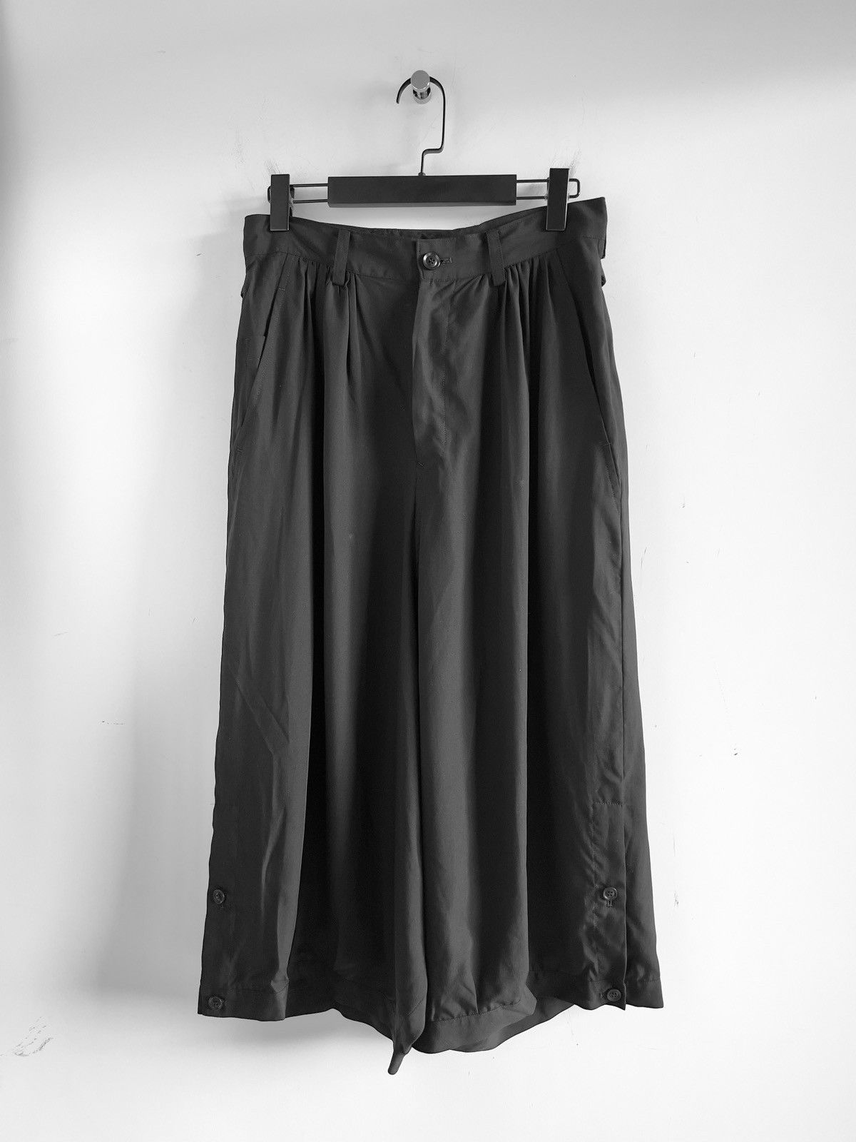 Yohji Yamamoto Y's Yohji Yamamoto - CELLULOSE WIDE PANTS Size US 30 / EU 46 - 1 Thumbnail