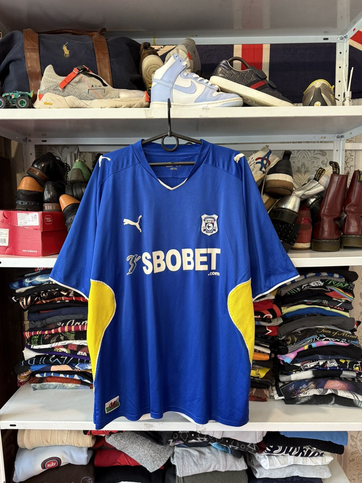 Puma Vintage Puma Cardiff City 2009/10 Home Shirt Soccer Jersey Size US XL / EU 56 / 4 - 23 Thumbnail