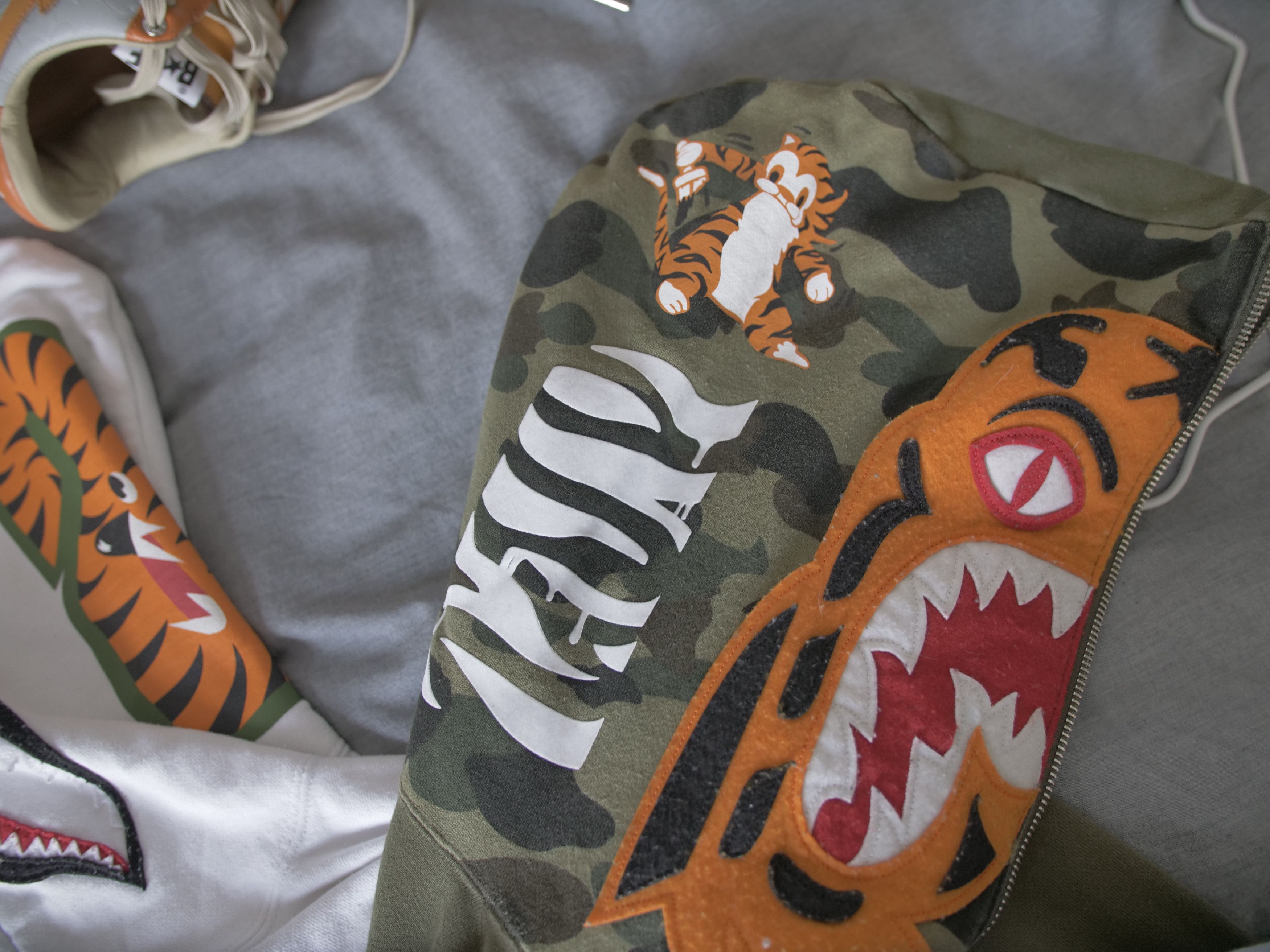 Bape 1st Camo Tiger Half Zip Hoodie Size US L / EU 52-54 / 3 - 7 Thumbnail