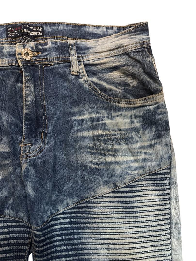 Japanese Brand bleecker&mercer denim faded wash style jeans Size US 34 / EU 50 - 7 Thumbnail