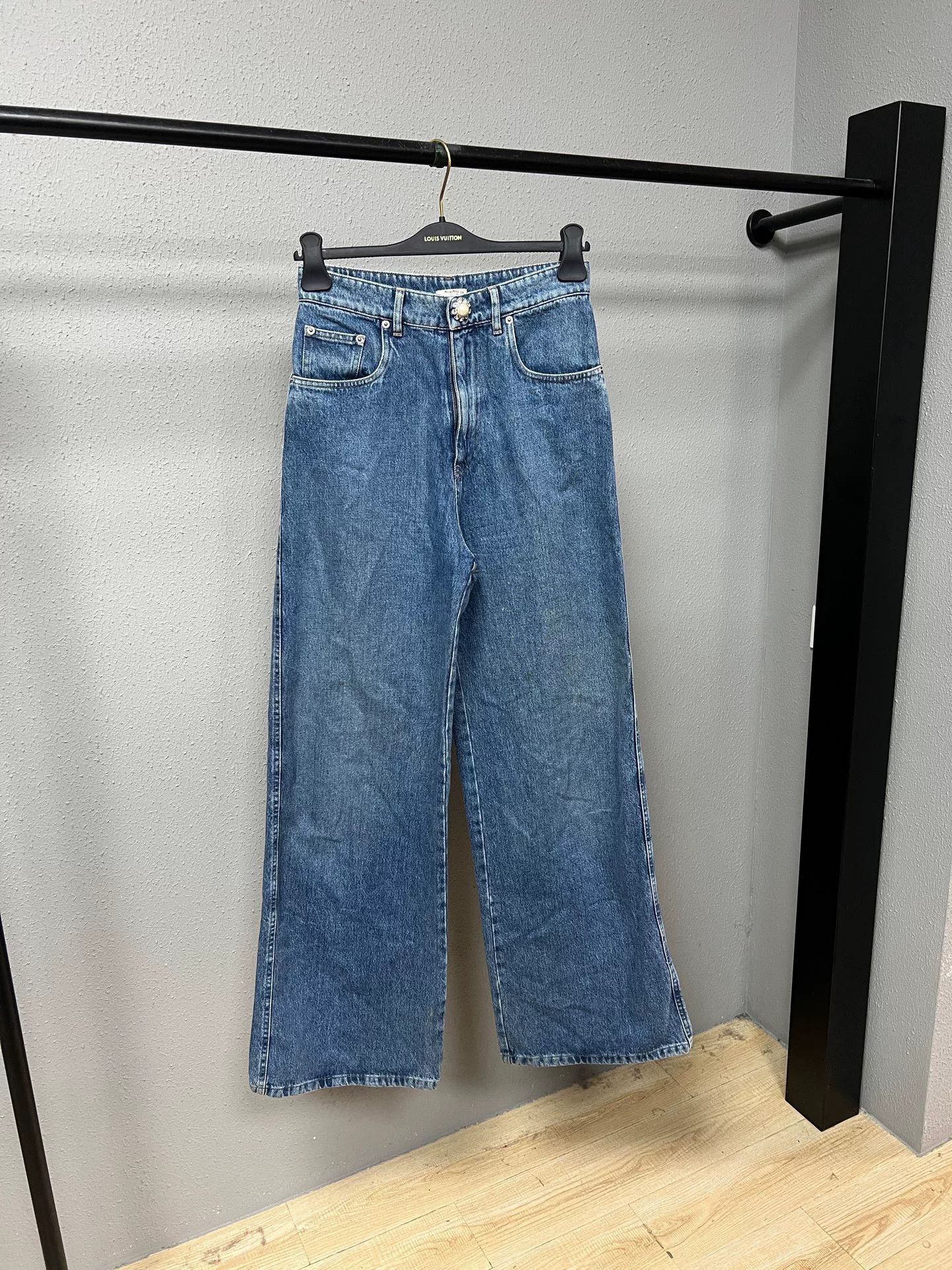Miu Miu Miumiu Diamond Logo Jeans Size 24" / US 00 / IT 34 - 1 Thumbnail