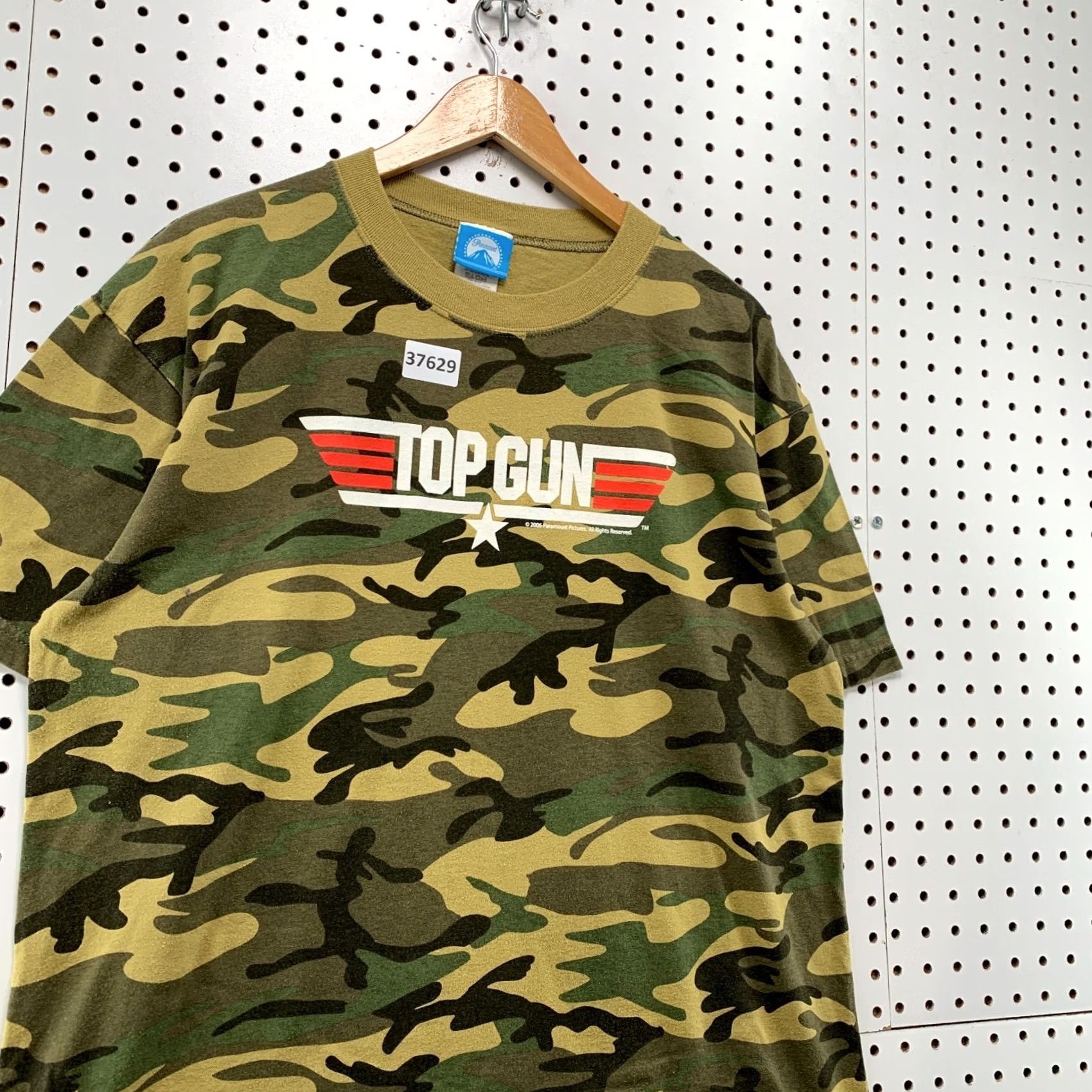 Vintage VINTAGE Paramount Top Gun Camp Shirt Mens Large Green Camouflage Movie Shirt Size US L / EU 52-54 / 3 - 6 Thumbnail