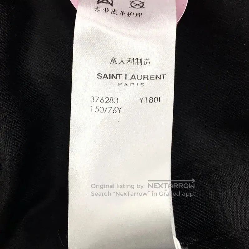 Yves Saint Laurent YSL Black Women's Varsity Jacket . Size XXS / US 00 / IT 34 - 7 Thumbnail