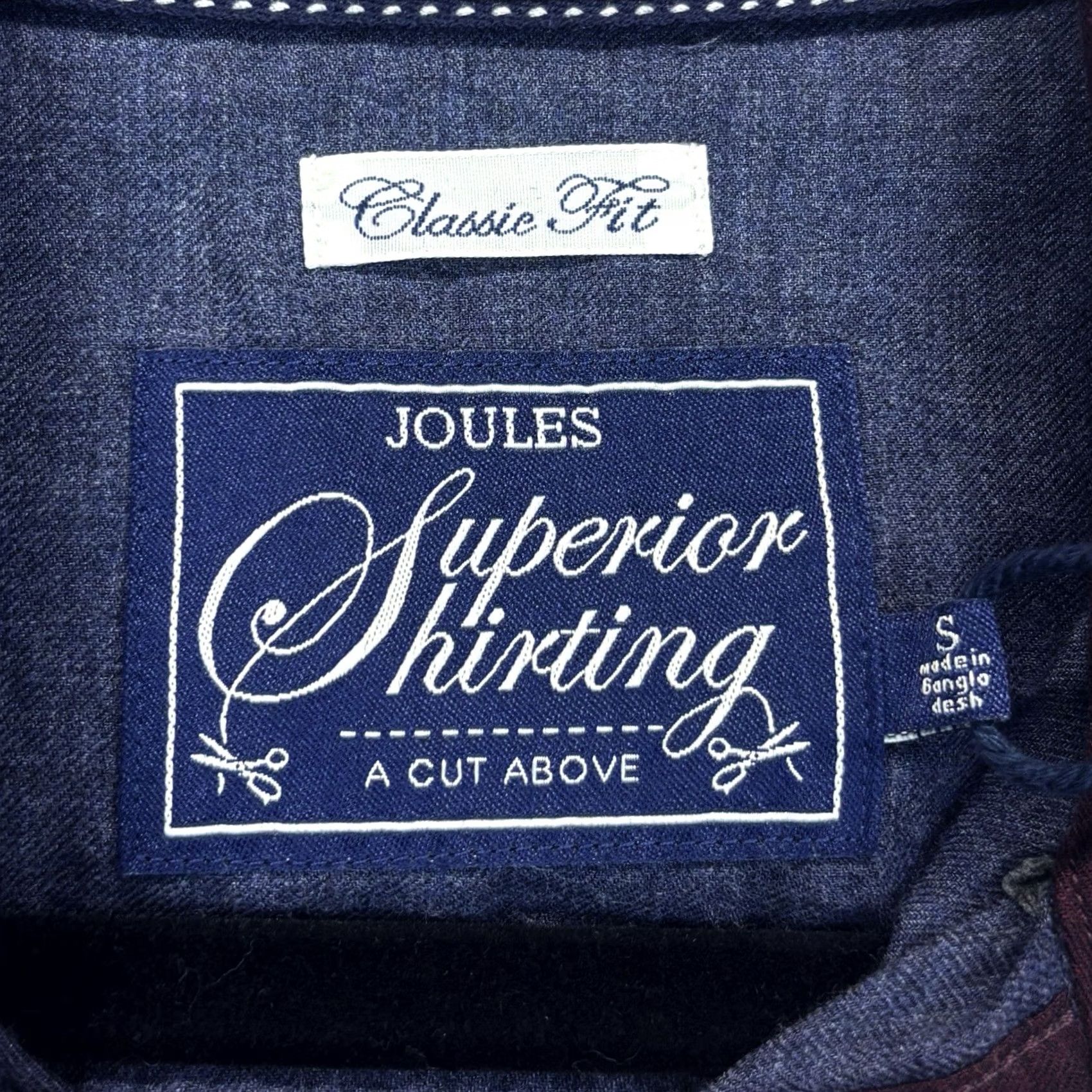Vintage Joules Shirt Small Mens Classic Fit Flannel Navy L/S BNWT New With Tags BNWT Size US S / EU 44-46 / 1 - 7 Thumbnail