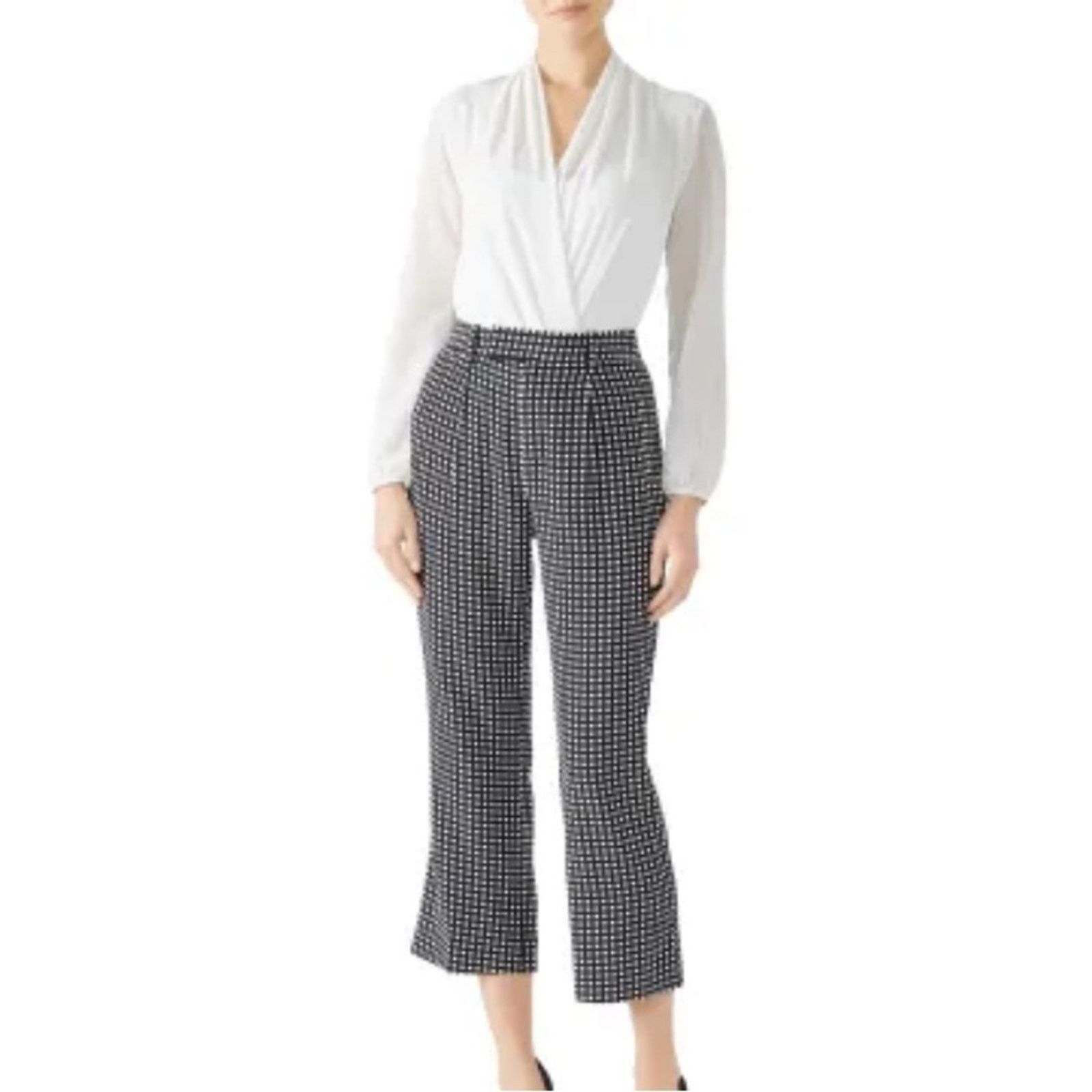 Equipment Equipment 100% Silk Cropped Pants, EUC, Size 6, MSRP $340 Size 28" / US 6 / IT 42 - 1 Thumbnail